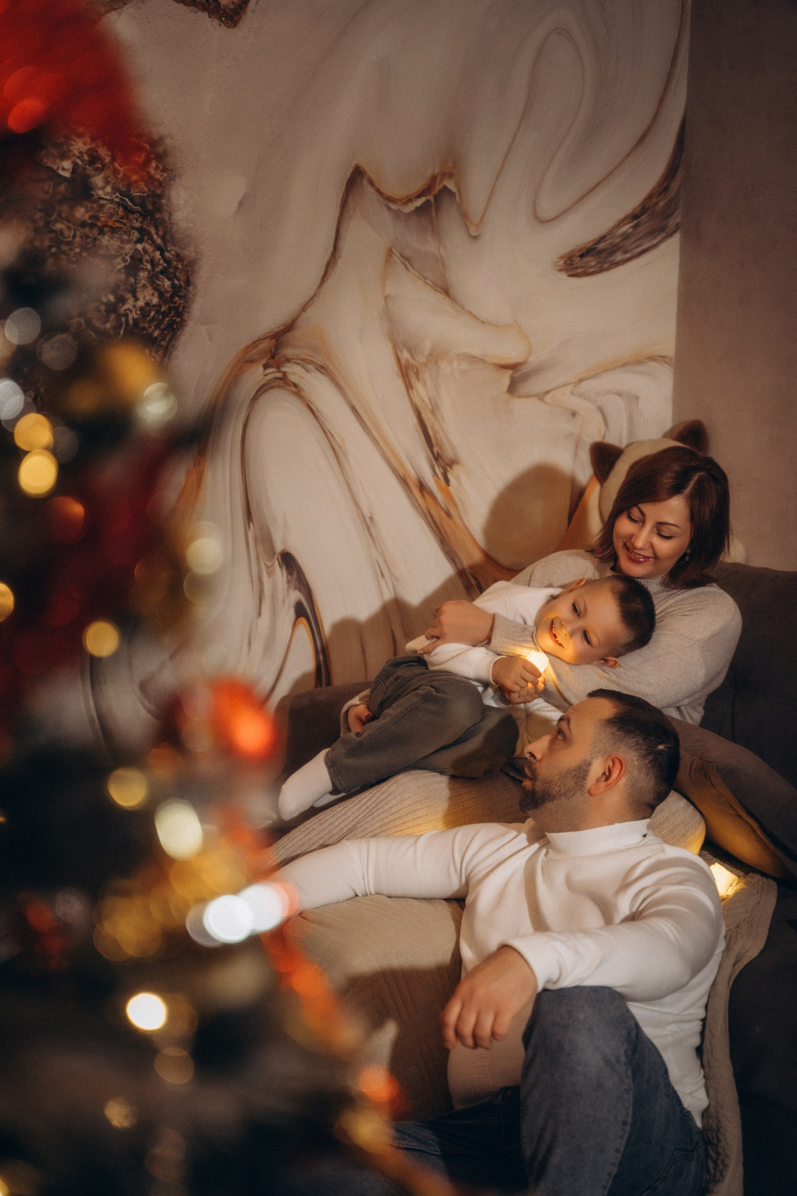 Семья Киприяновы, Новый год дома. Семейный фотограф в Белгороде Амелина Алина