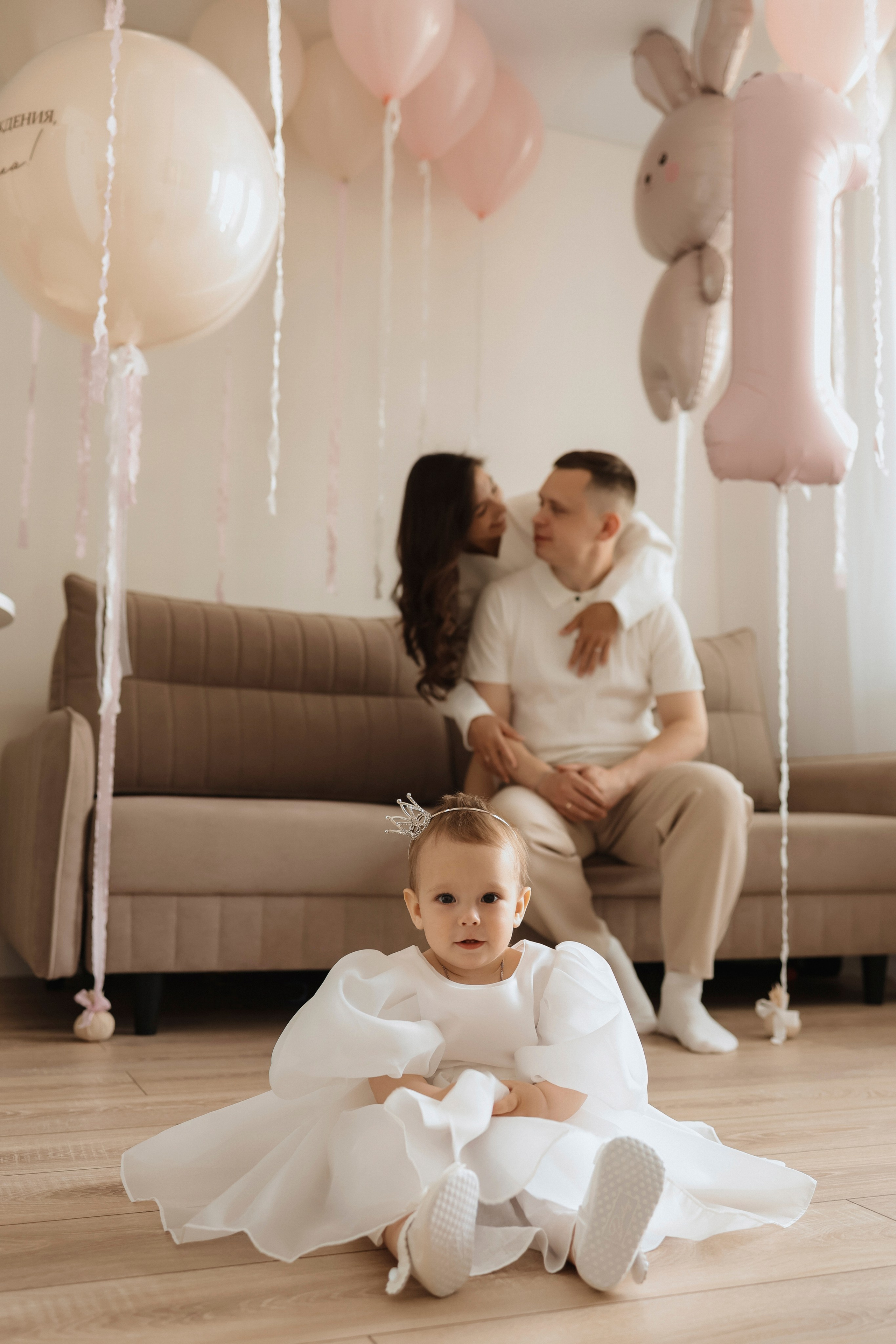 Домашняя фотосессия в честь годика. Фотограф Ксения Стужина
