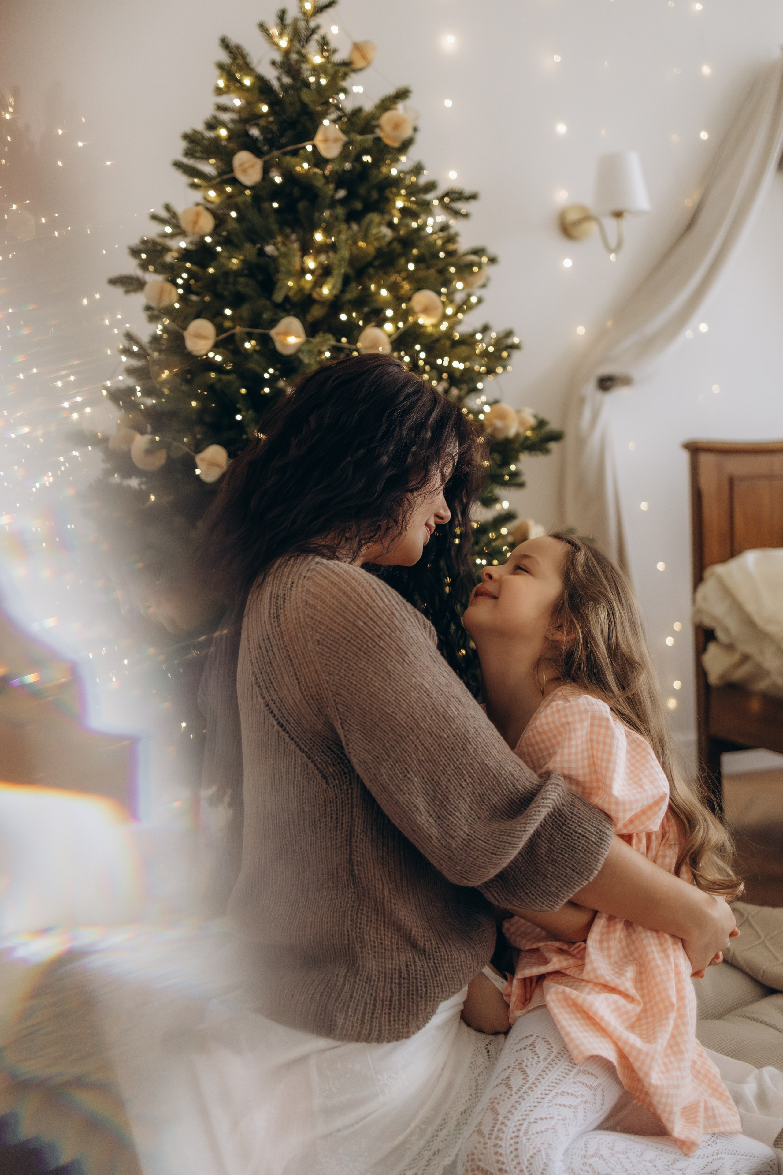 Мамочка и доченька в студии, г. Обнинск (Калужская обл.). Надежда Стар семейный и церковный фотограф в Жукове и Калужской области