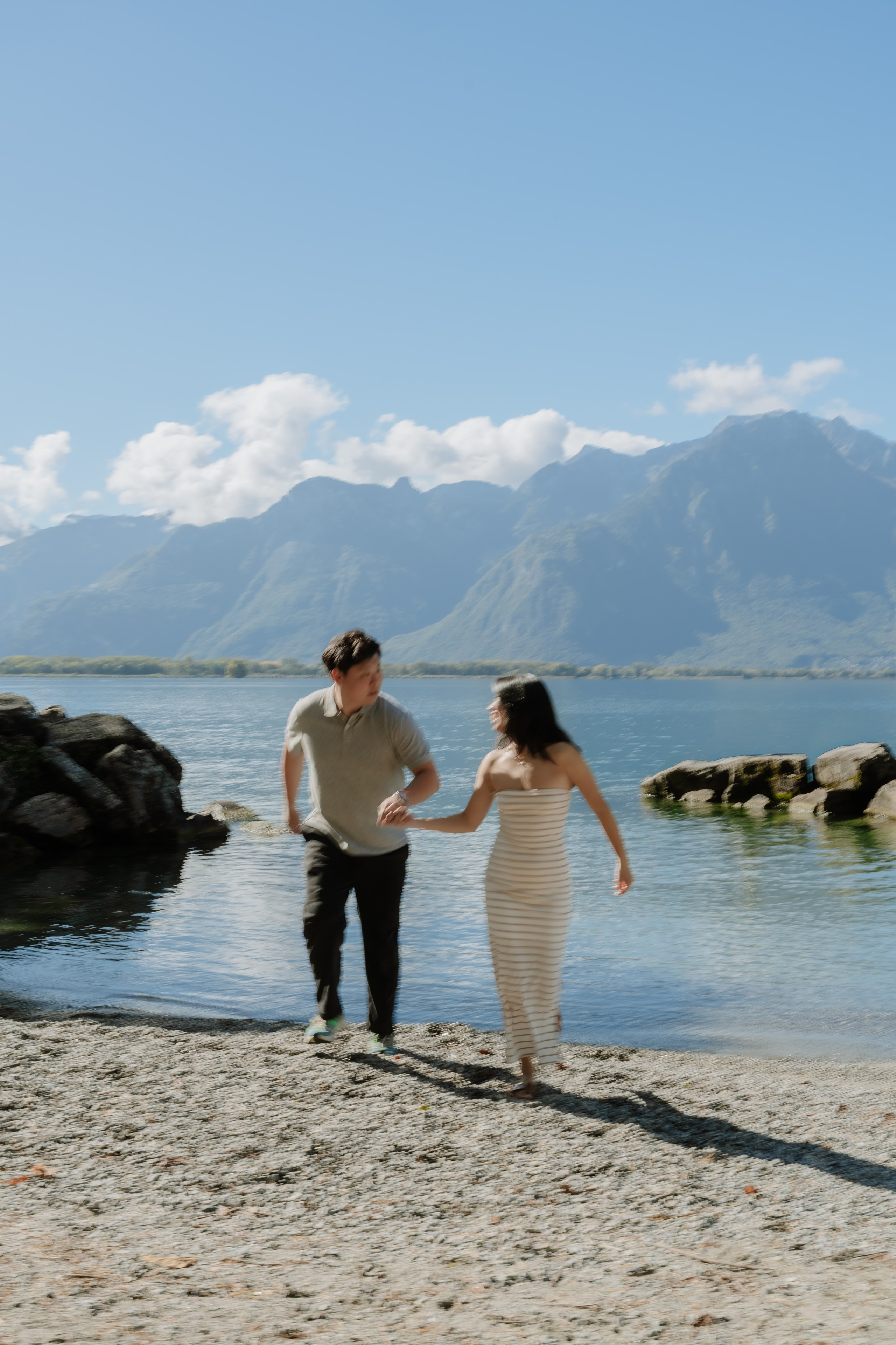 Stephanie & Dominick | Proposal Montreux. Профессиональный свадебный фотограф в Женеве и Швейцарии | Таня Вовчецкая
