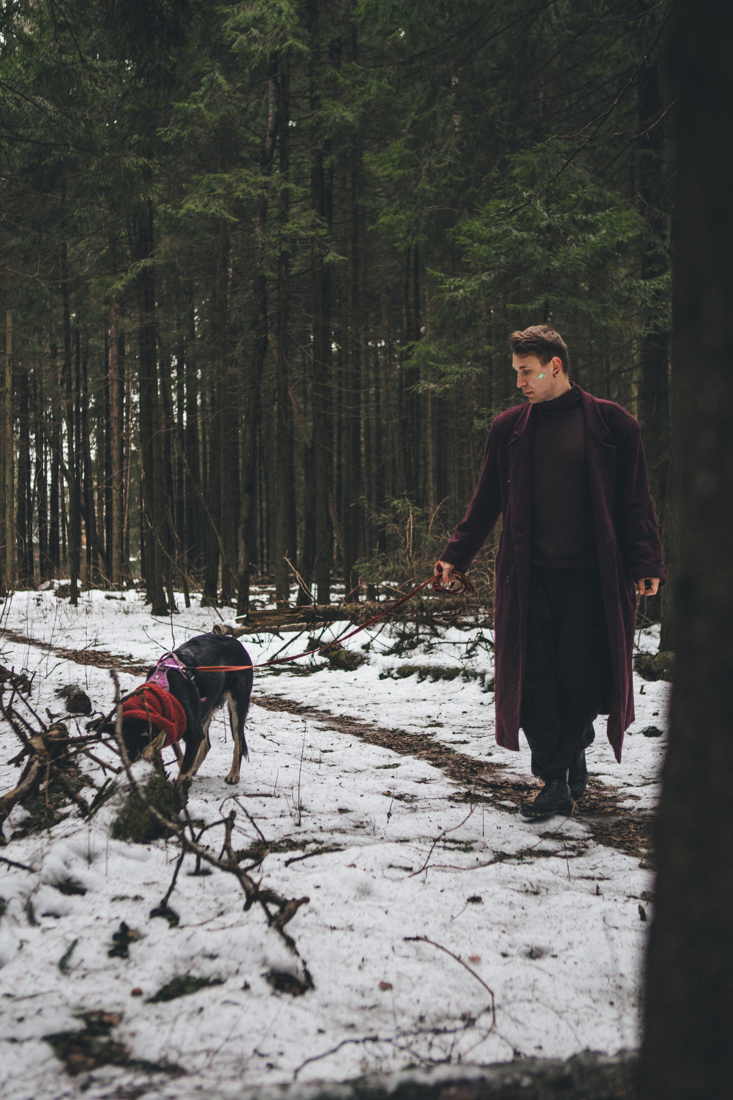 A cinematic tale of true love and unbreakable friendship between a man and a dog. Portrait, family and pet photographer in Cyprus, Ksenia Bourdelle