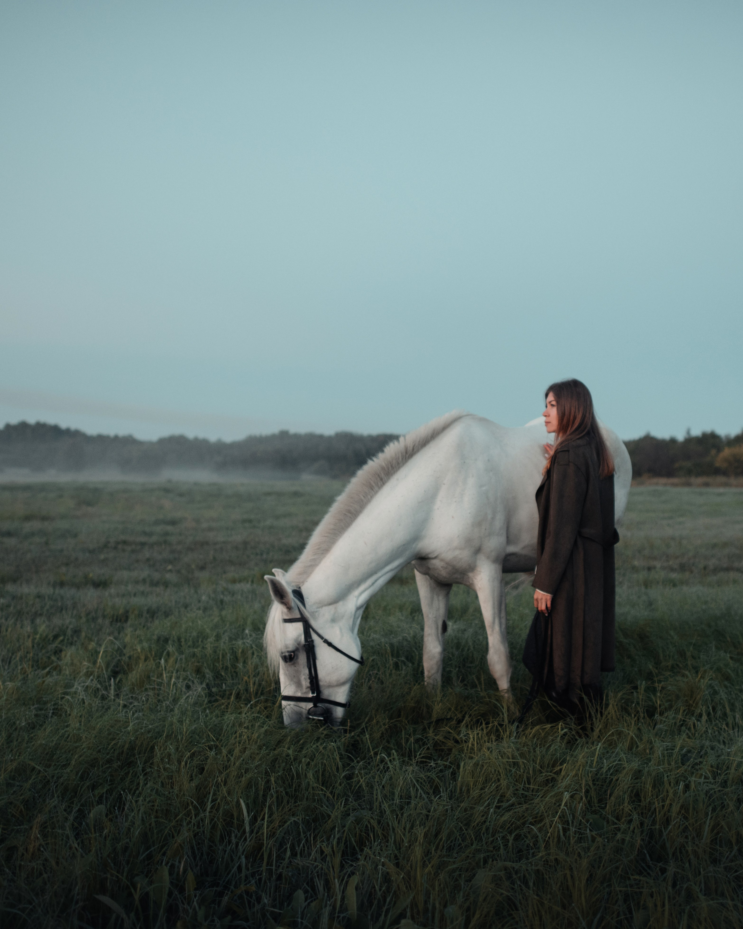 Конное: рассвет на поле с Лерой и Златой. Портфолио
