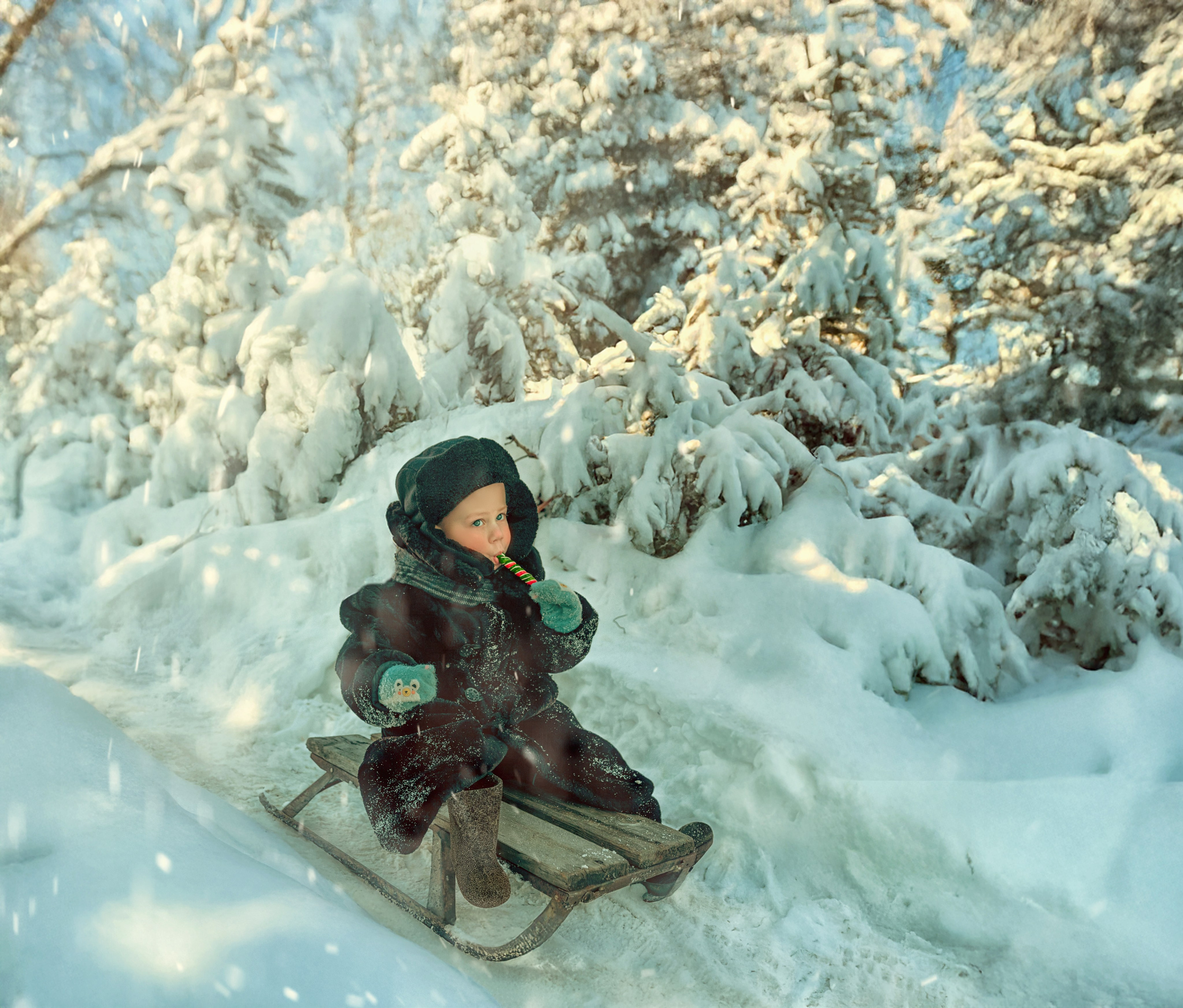 Зимние забавы. Семейный, свадебный и детский фотограф в Новосибирске Ольга Хидченко