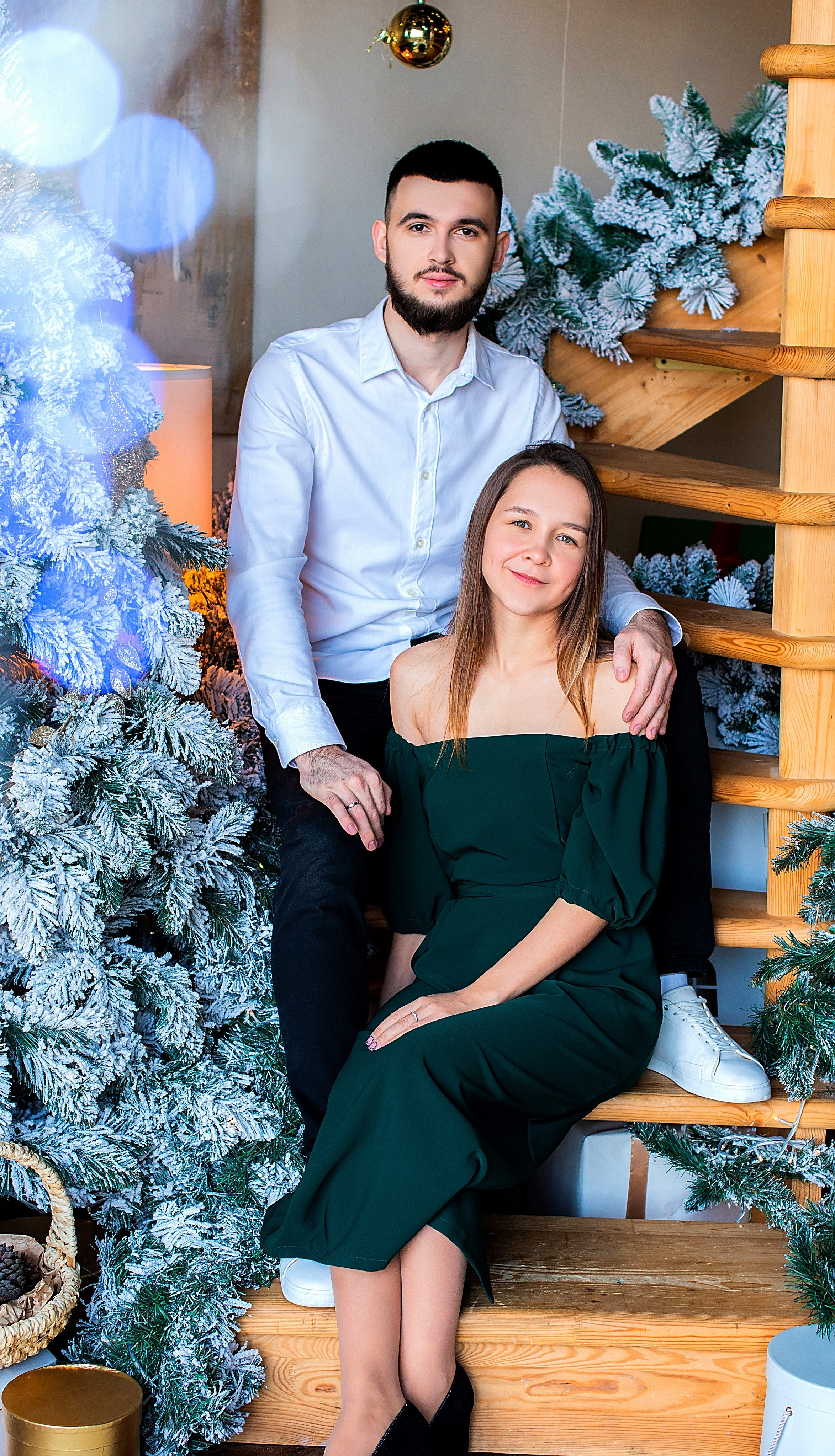 Новогодняя семейная фотосессия в Краснодаре 2023-2024. Фотограф новорожденных Краснодар Малышенко Надежда