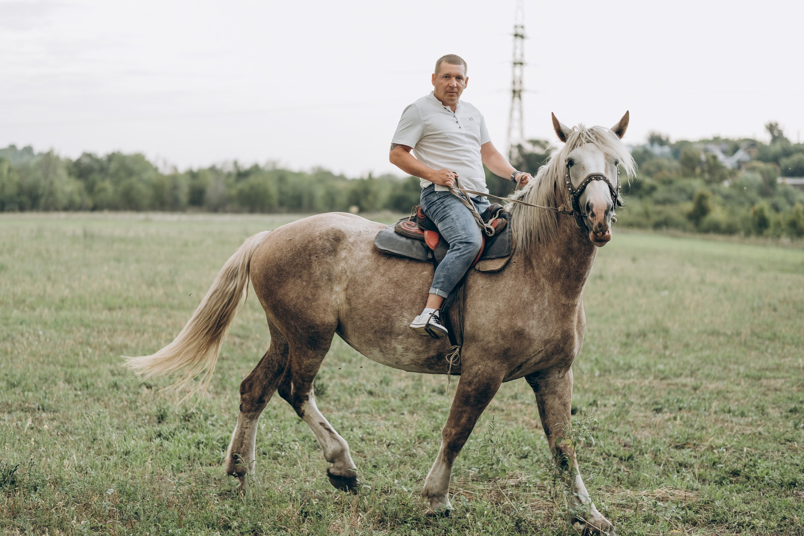 Семейная фотосессия с лошадкой