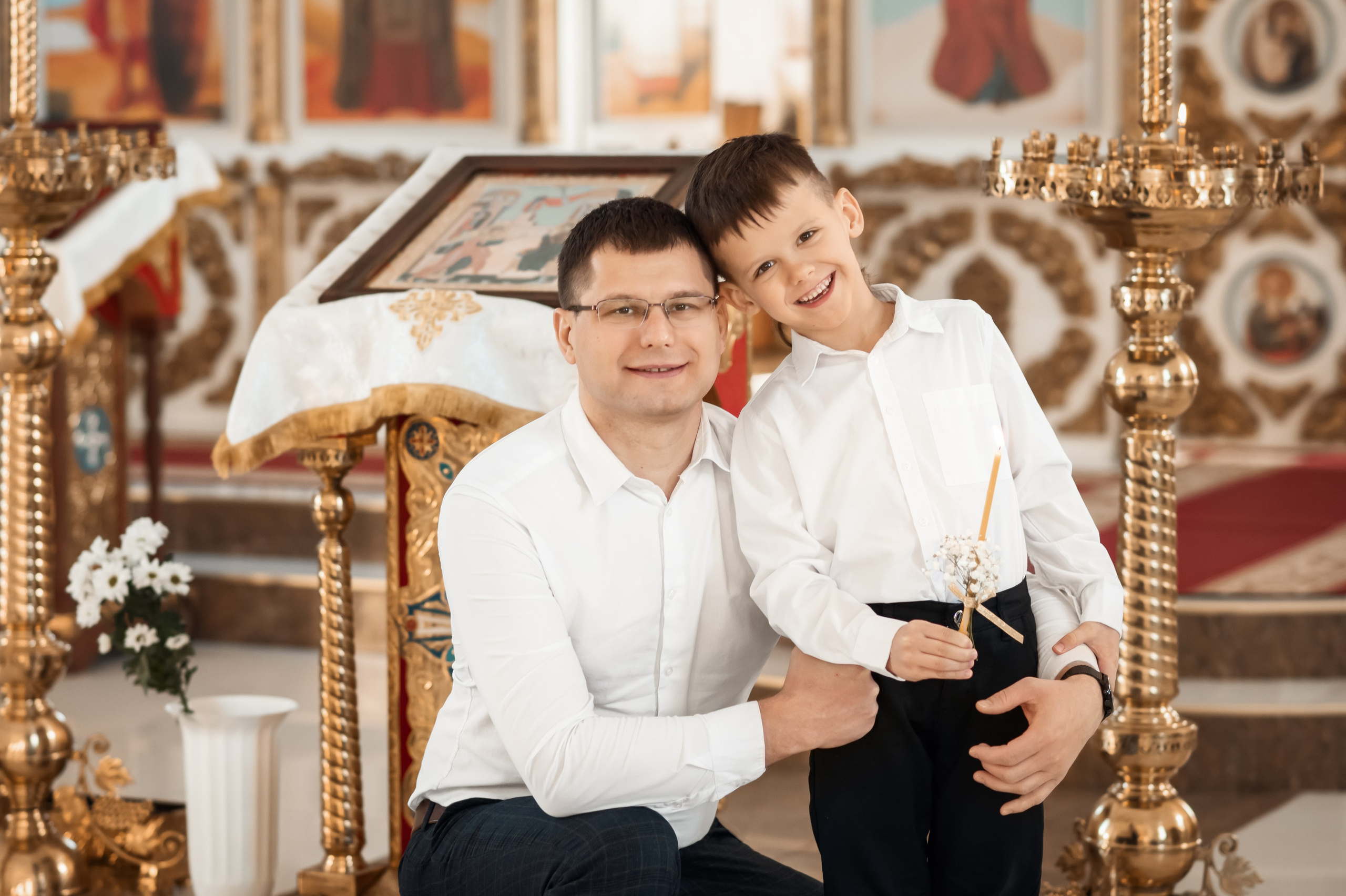 Крещение в храме Благовещения Пресвятой Богородицы. Церковный фотограф на Таинство Крещения и Венчания в Оренбурге и Оренбургской области Екатерина Белкина