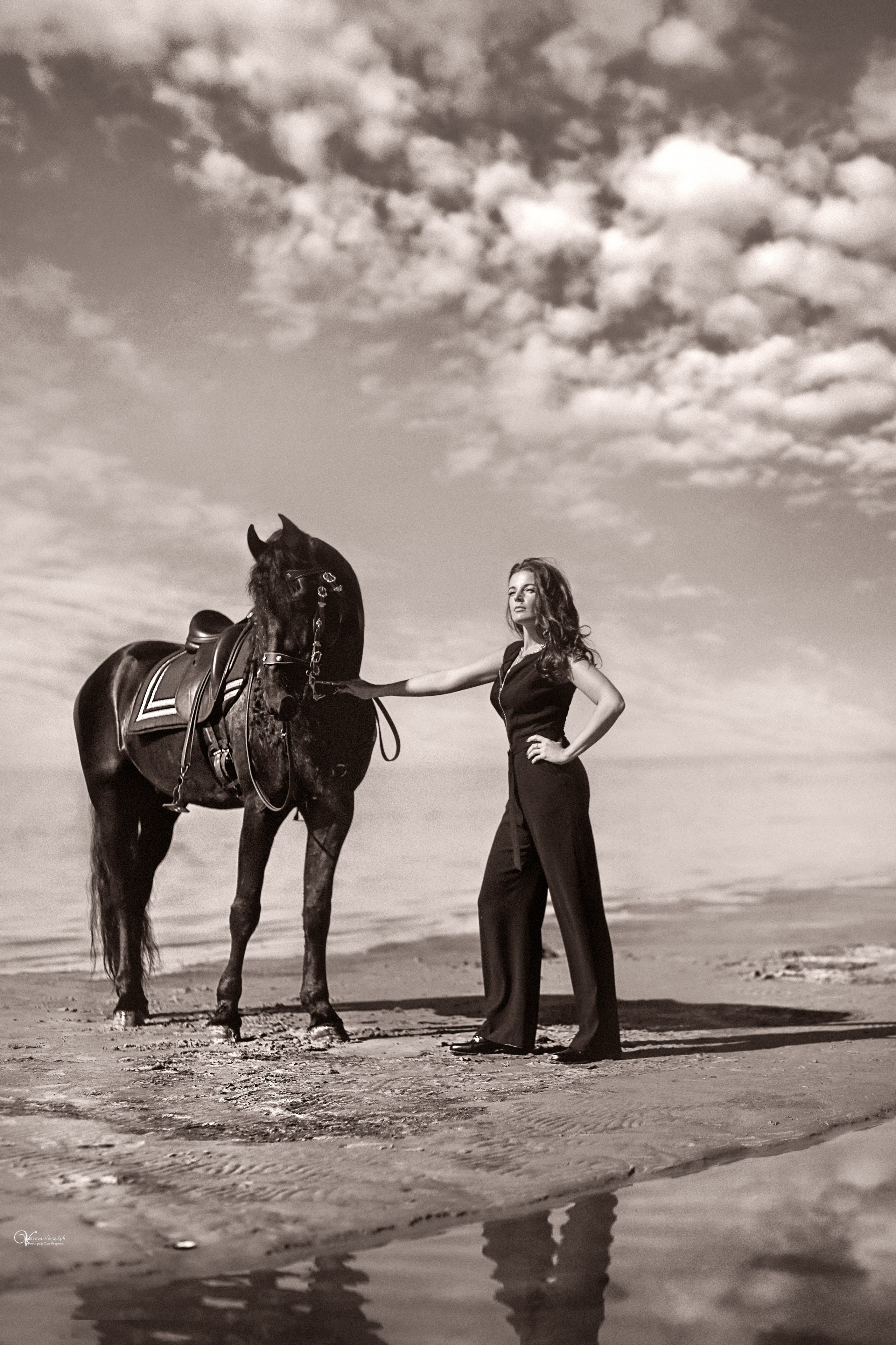 Фотосессии с лошадьми летом. Фотограф женский и мужской портрет Санкт-Петербург