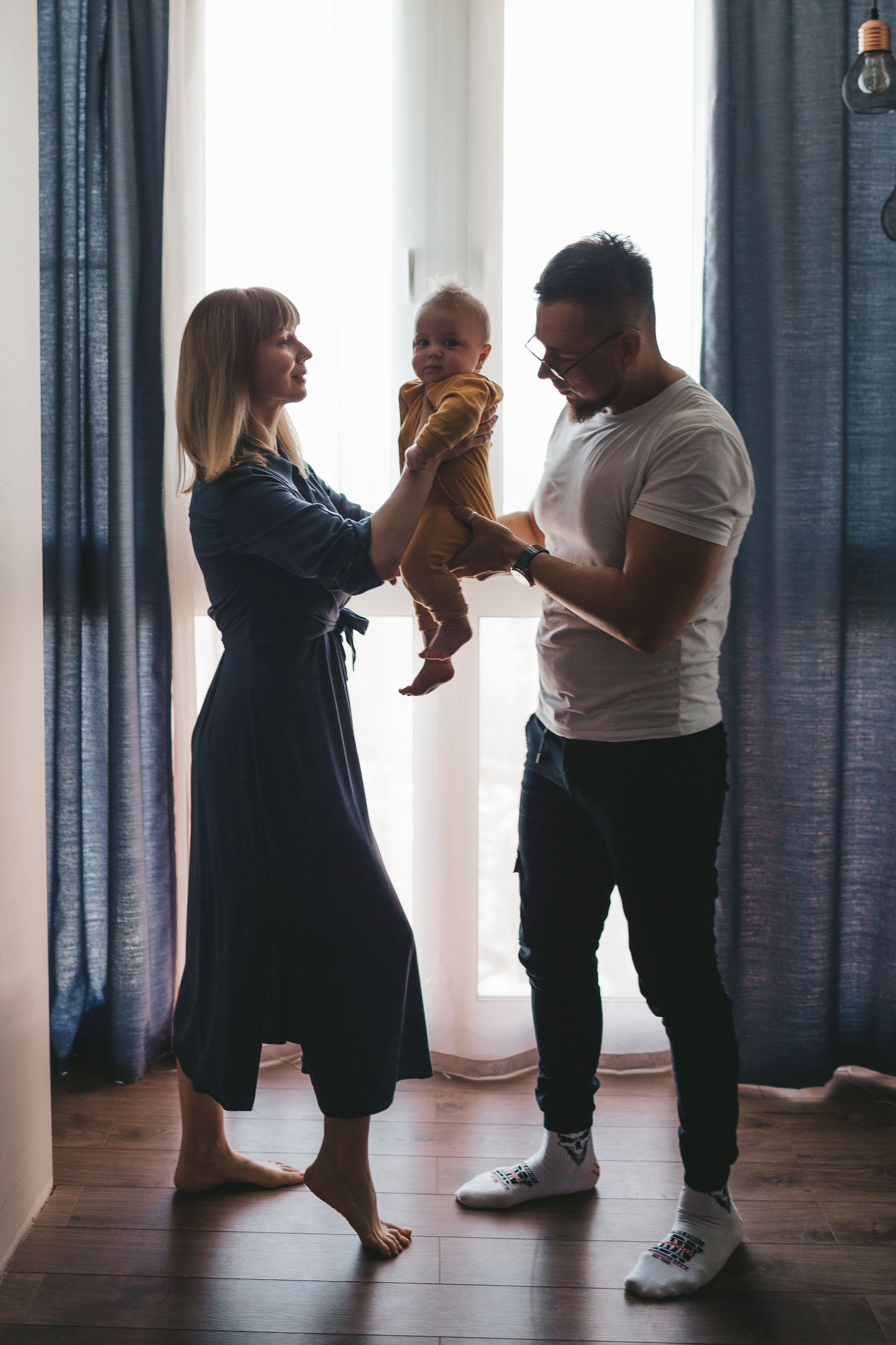 Иван, Мария и Тихон (домашняя фотосессия). Семейный и детский фотограф и видеограф в Москве, Дрокина Наталья