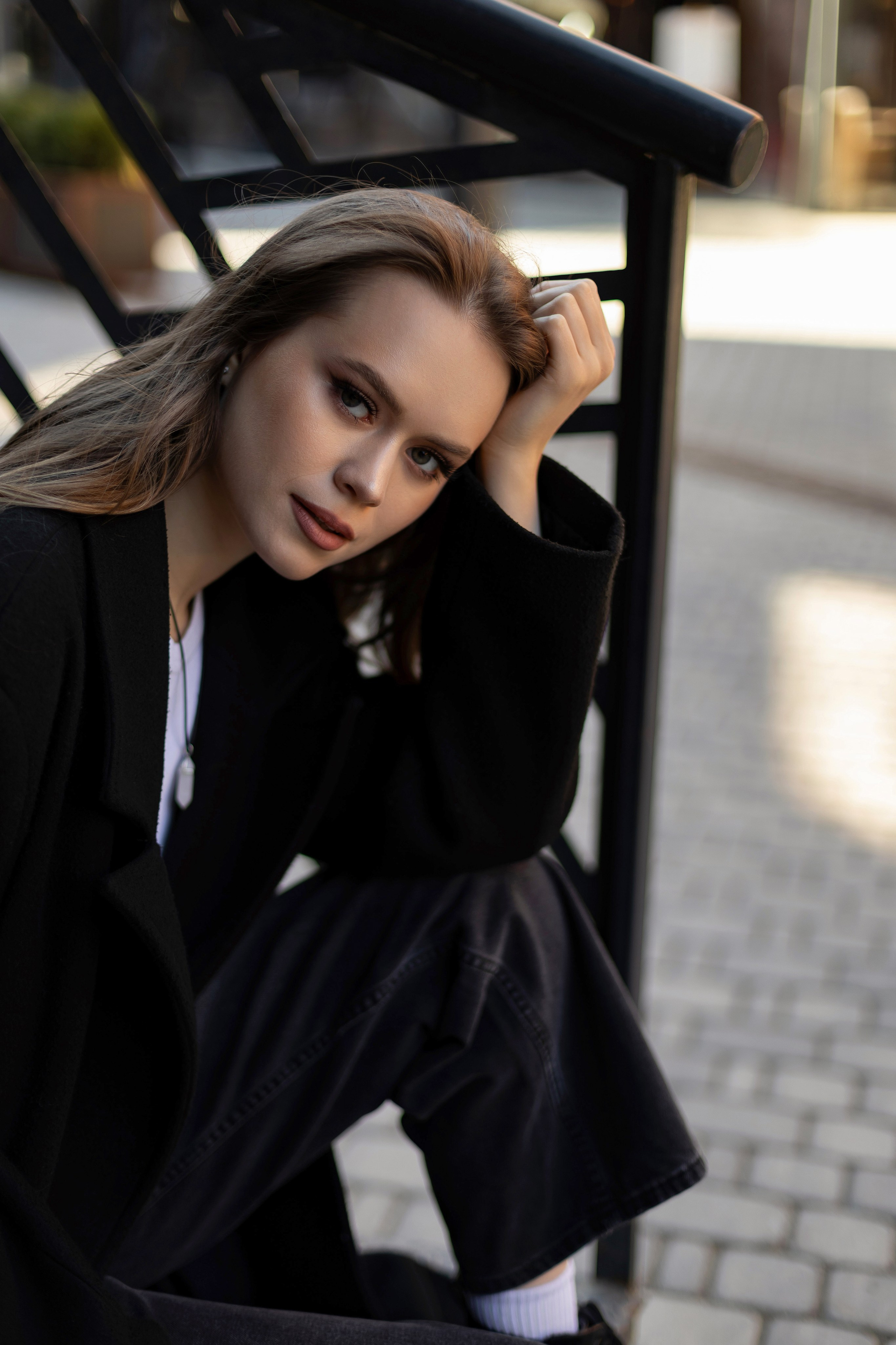 Фотосъемка девушки в пространстве Seno. Свадебный и портретный фотограф в Санкт-Петербурге Надежда Чечулина