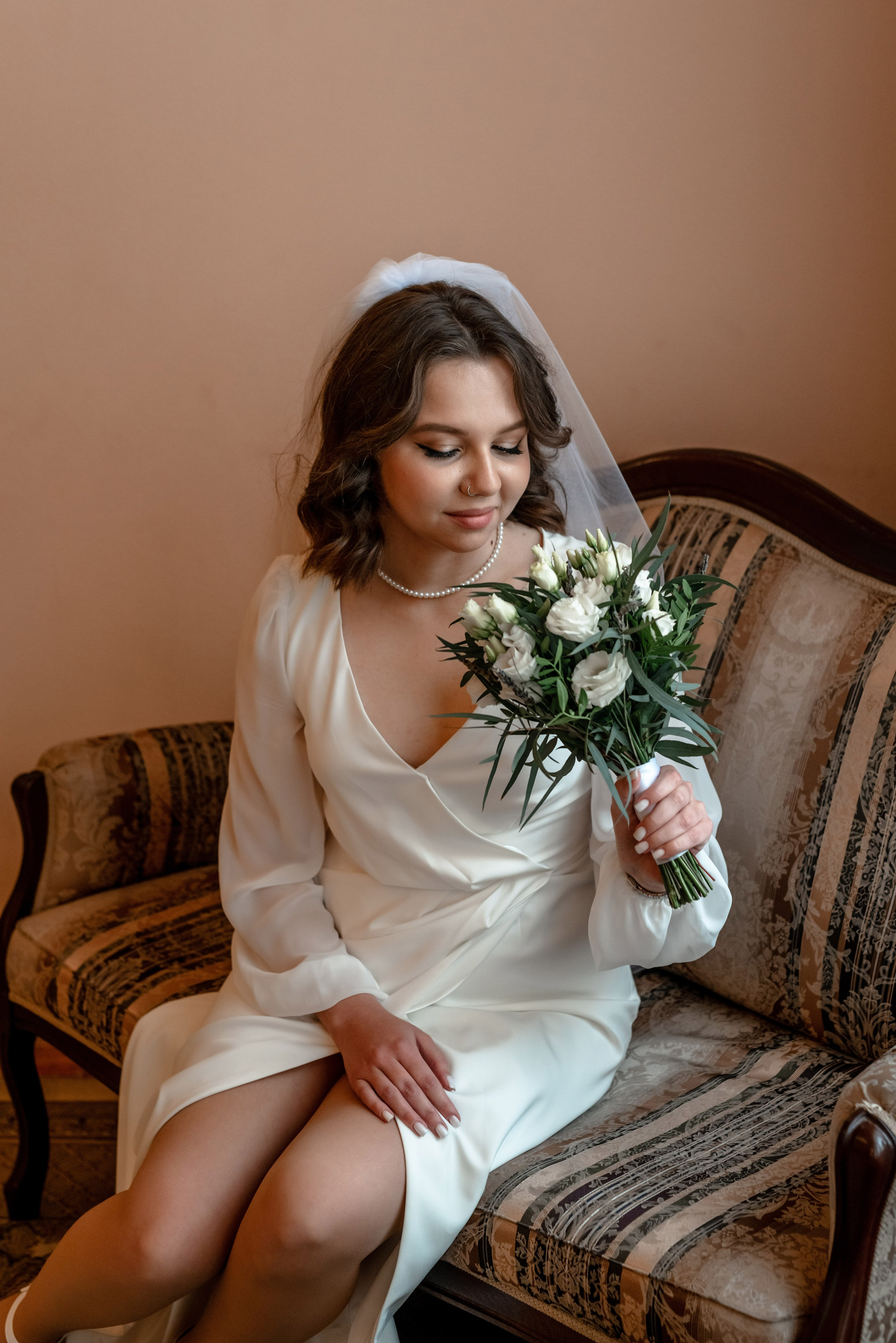 Ксения и Егор (фотосессия в ЗАГСе Петроградского района, Ботаническом саду с сакурой). Портретный, семейный и свадебный фотограф в Санкт-Петербурге и в Пушкине Ширяев Денис