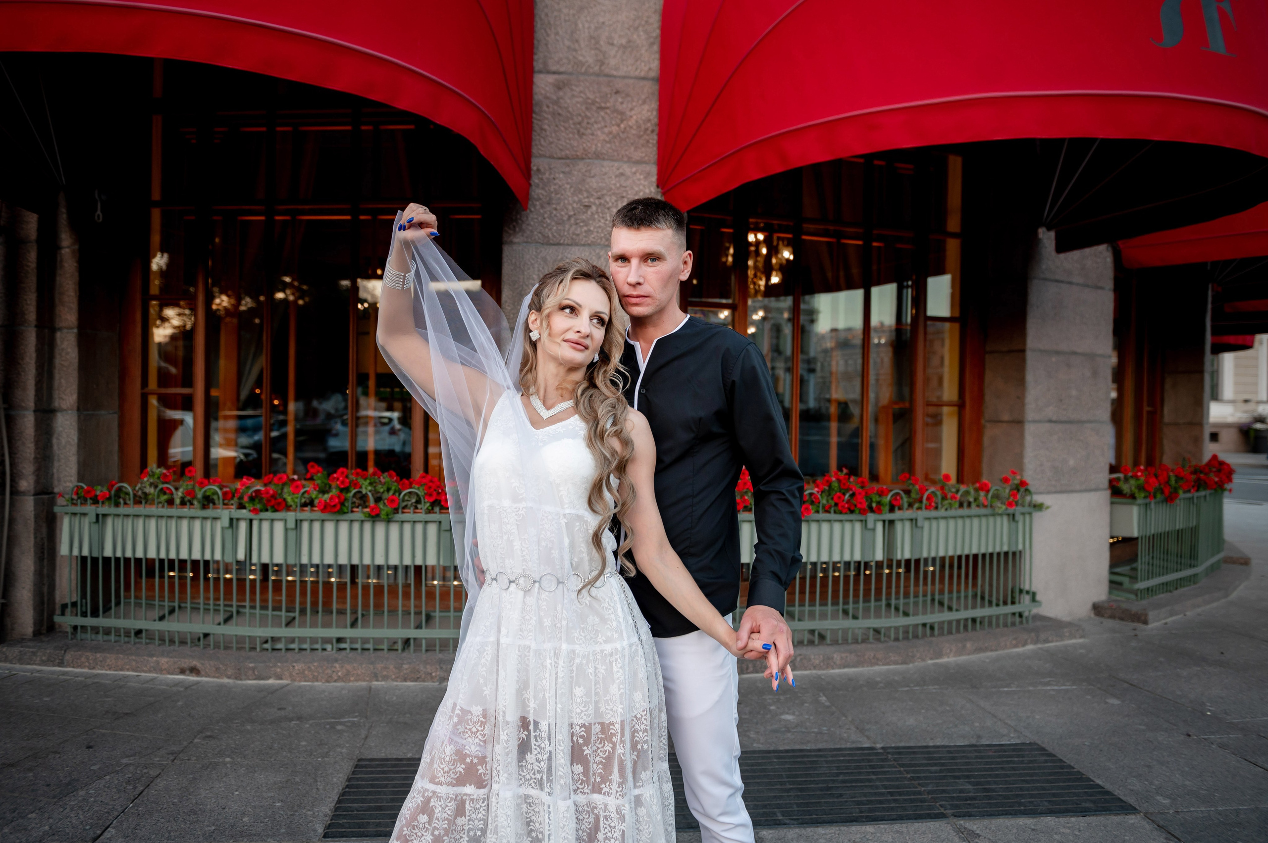 Екатерина и Андрей (свадебная фотосессия в вечернем Петербурге). Портретный, семейный и свадебный фотограф в Санкт-Петербурге и в Пушкине Ширяев Денис