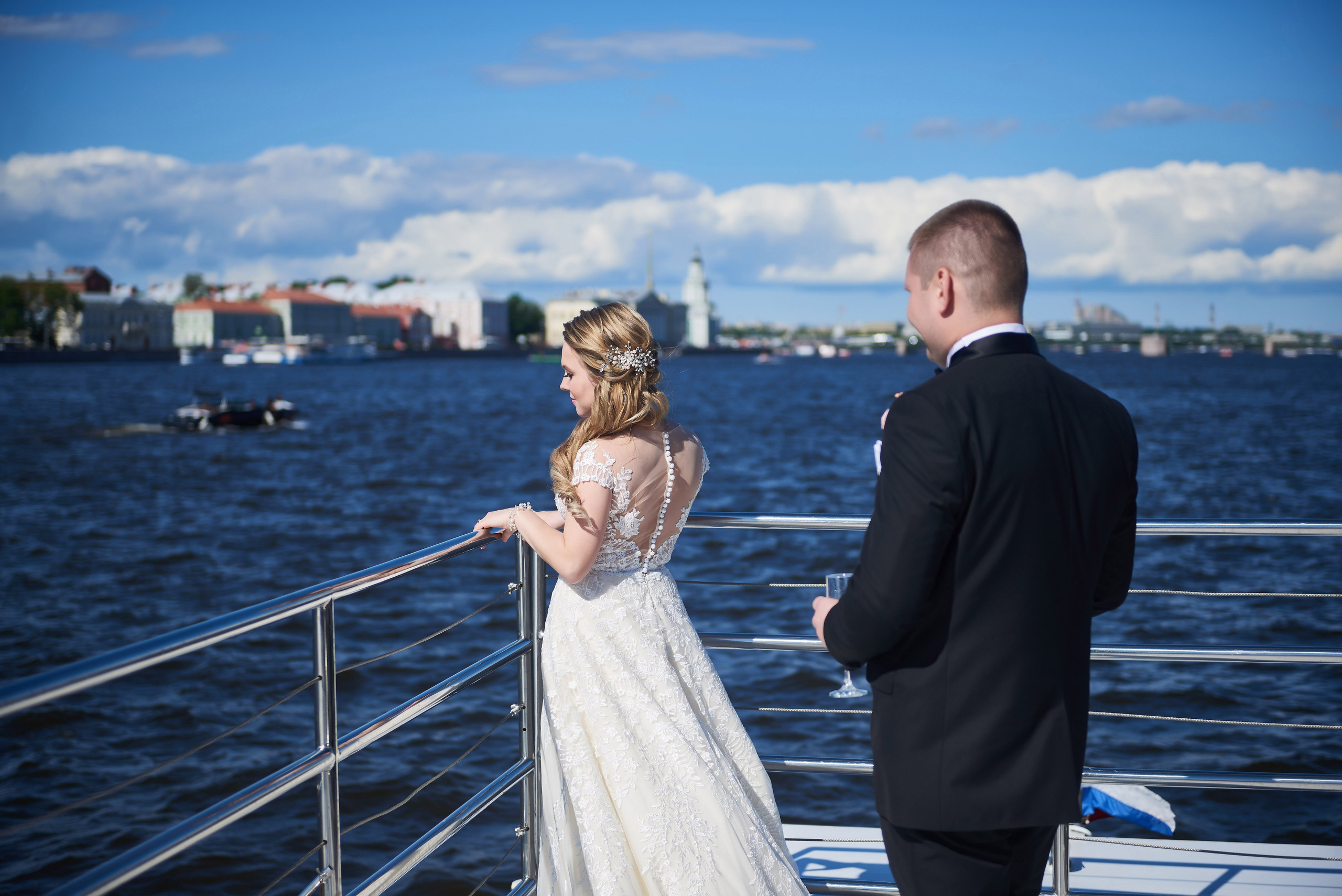 Юлия и Антон (Первый Дворец Бракосочетания, прогулка на Елагином острове). Портретный, семейный и свадебный фотограф в Санкт-Петербурге и в Пушкине Ширяев Денис