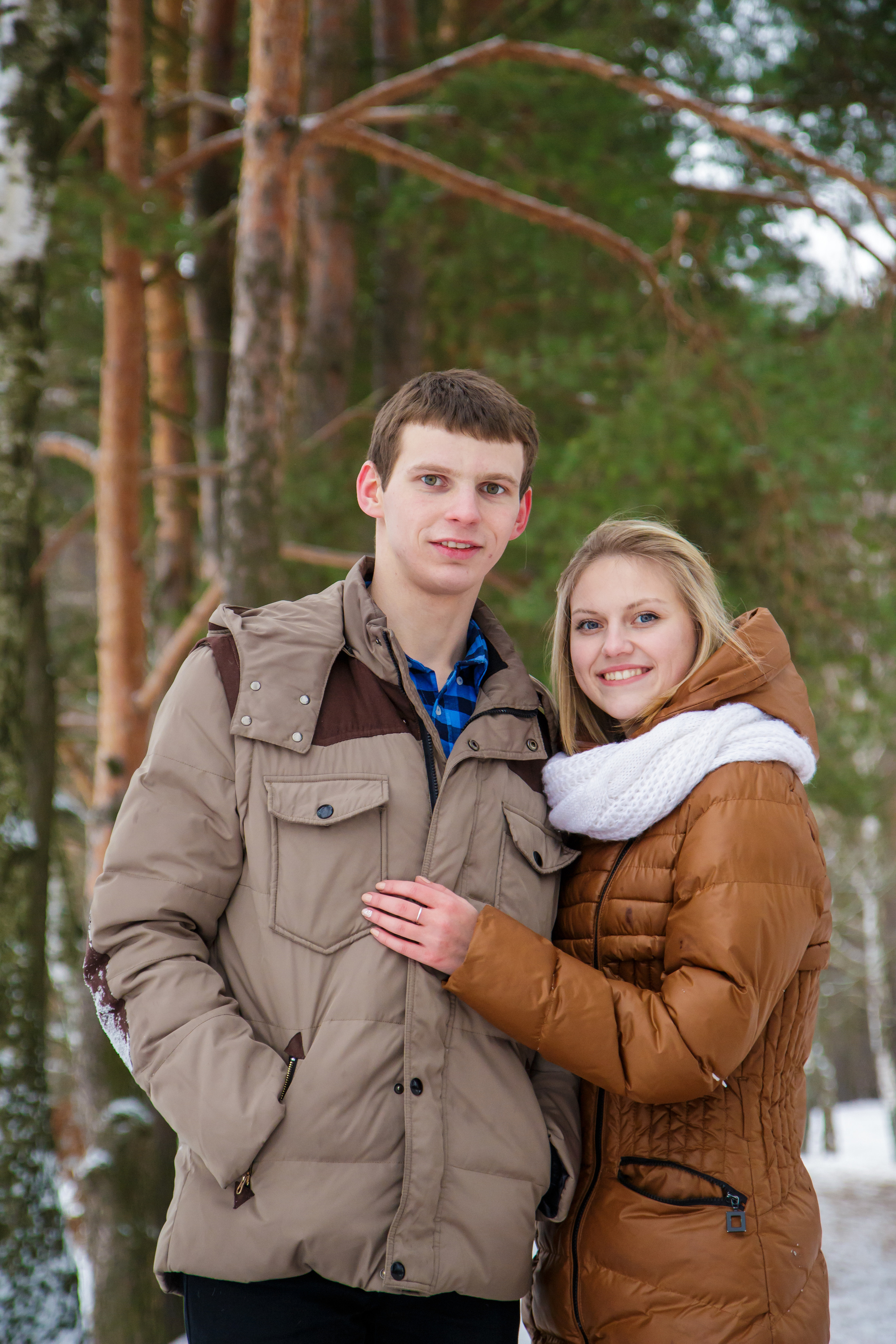 Миша и Аня зимняя. Свадебный и семейный фотограф в Могилеве и Минске