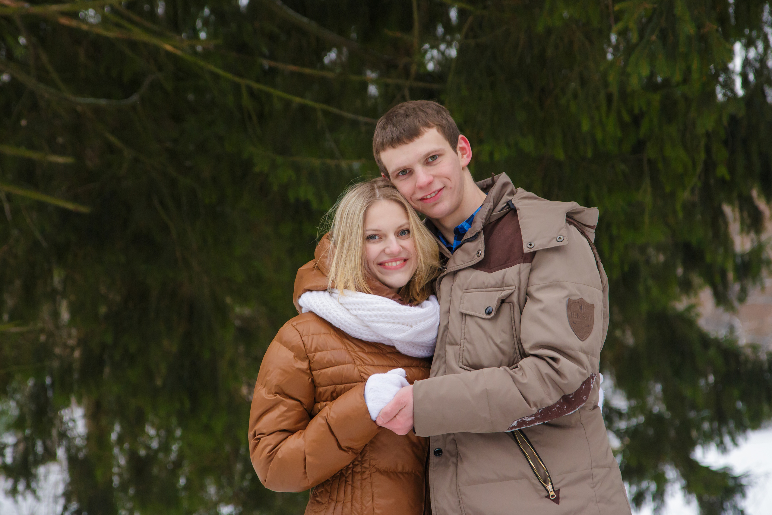 Миша и Аня зимняя. Свадебный и семейный фотограф в Могилеве и Минске