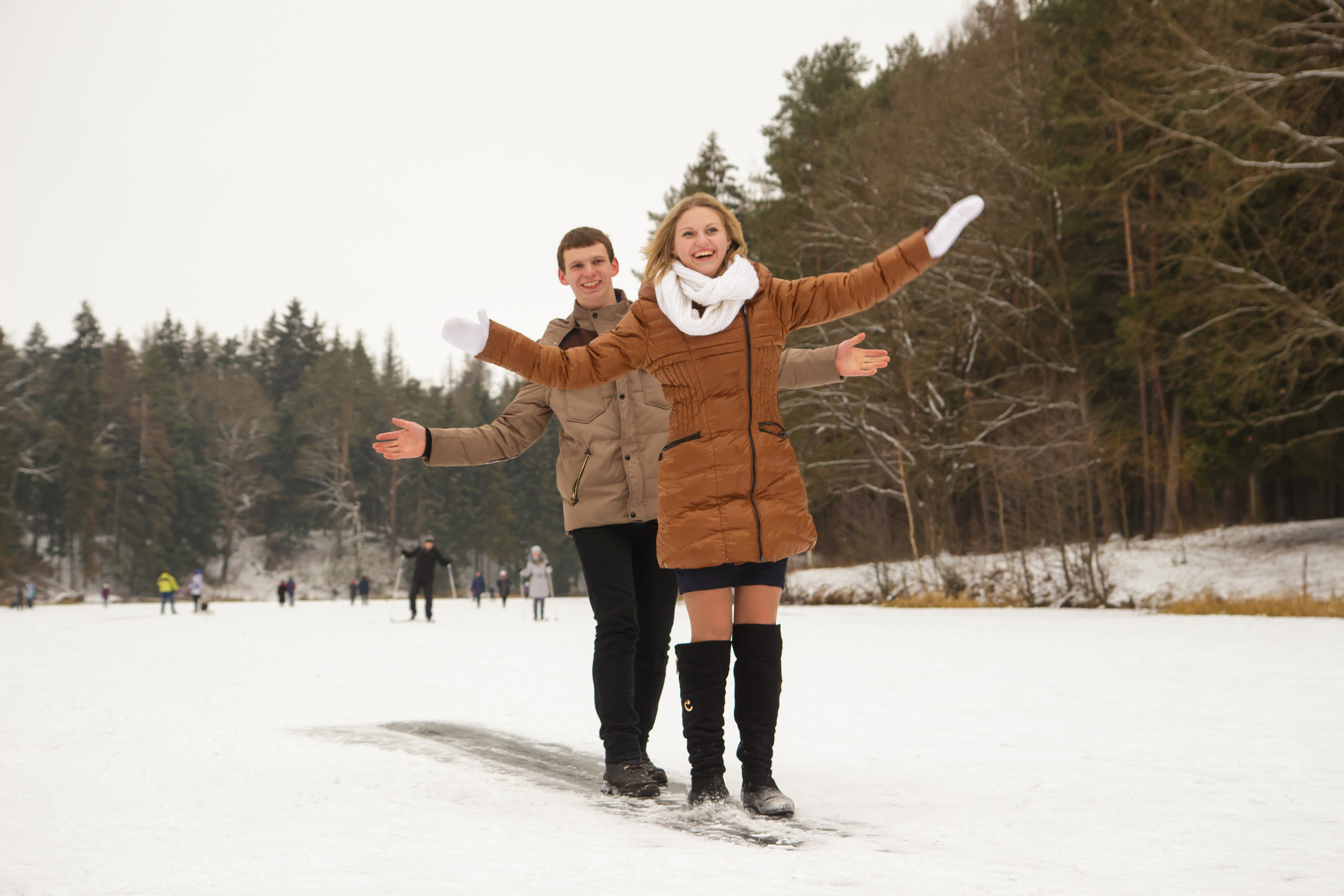 Миша и Аня зимняя. Свадебный и семейный фотограф в Могилеве и Минске
