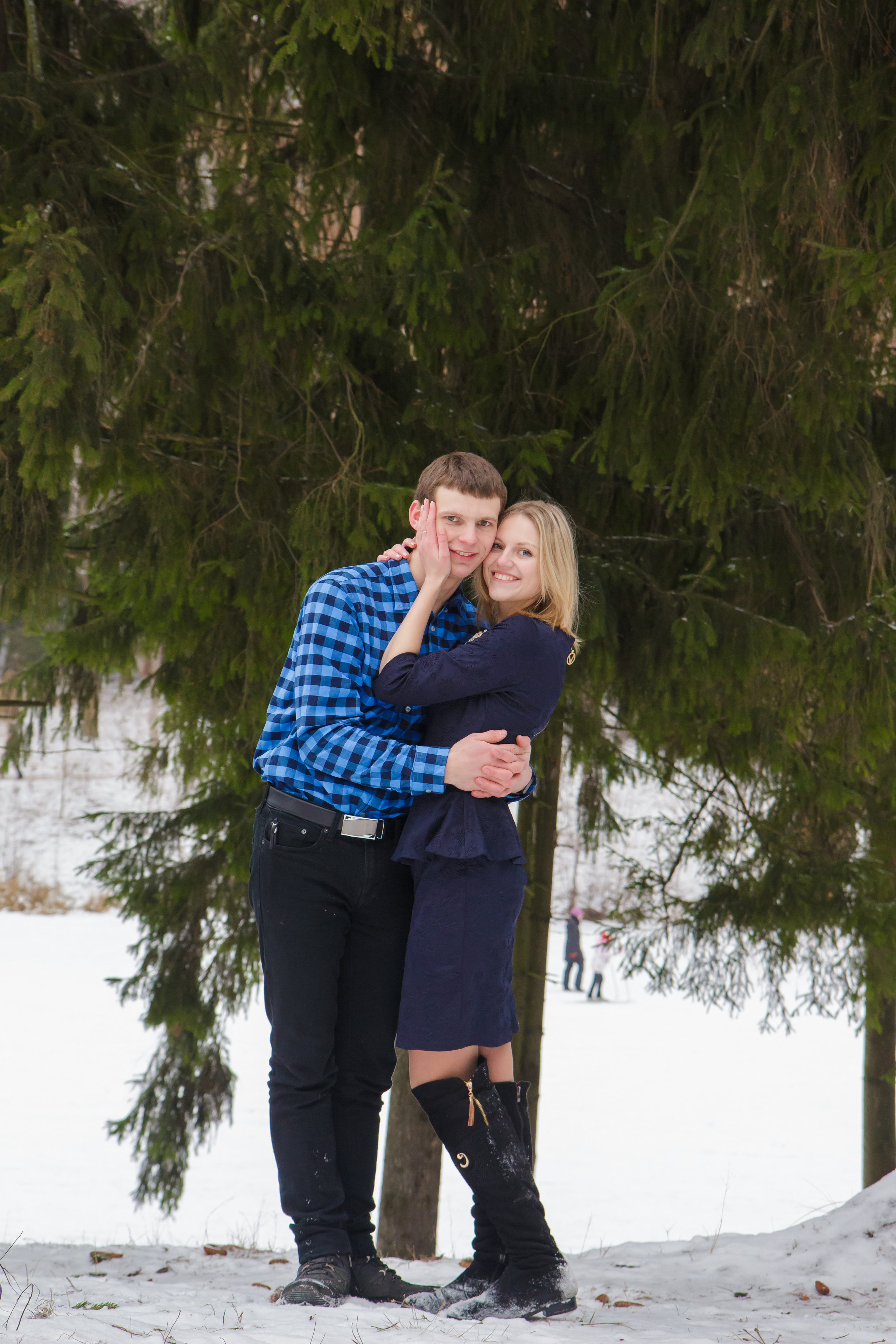 Миша и Аня зимняя. Свадебный и семейный фотограф в Могилеве и Минске