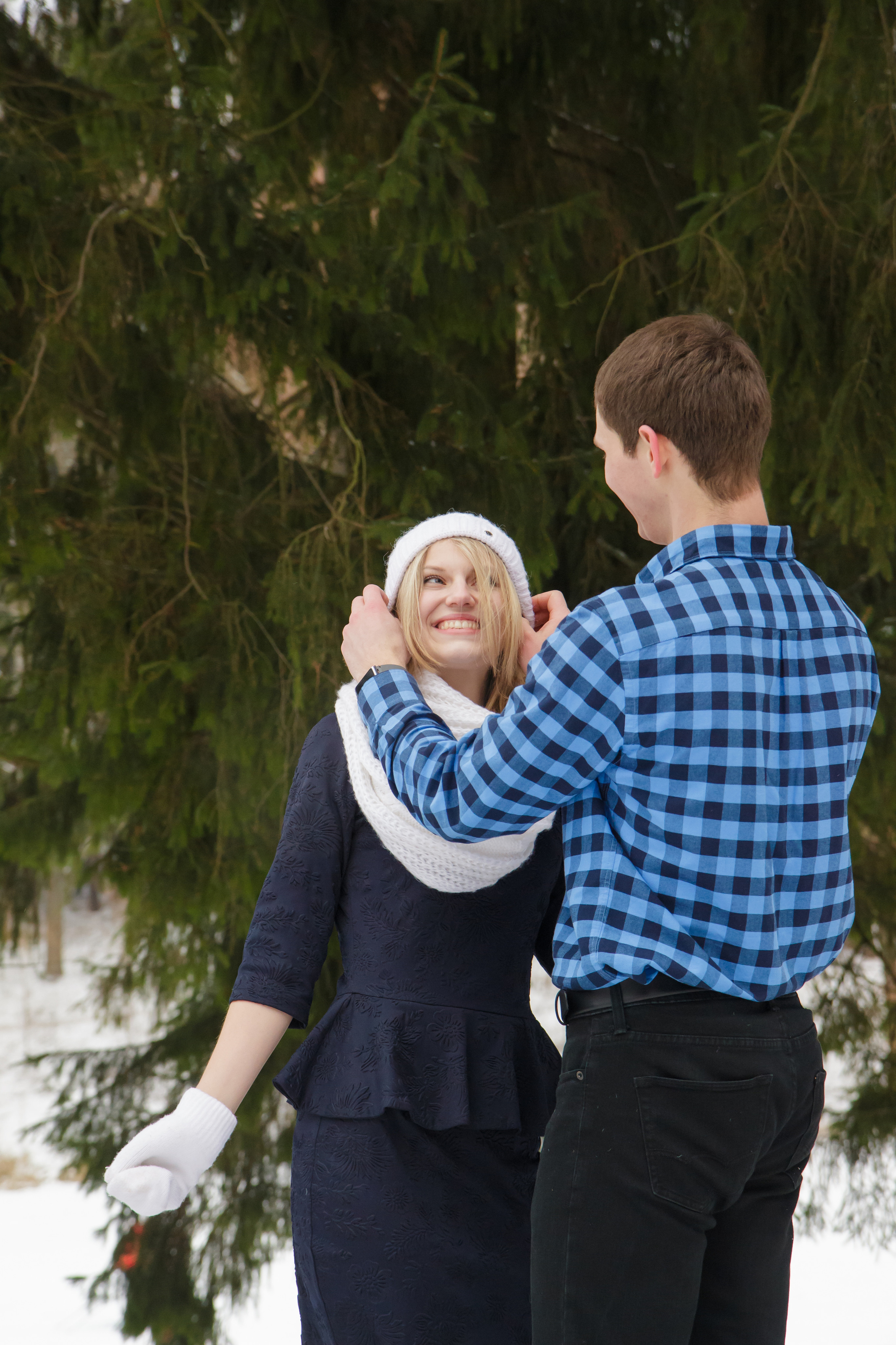 Миша и Аня зимняя. Свадебный и семейный фотограф в Могилеве и Минске