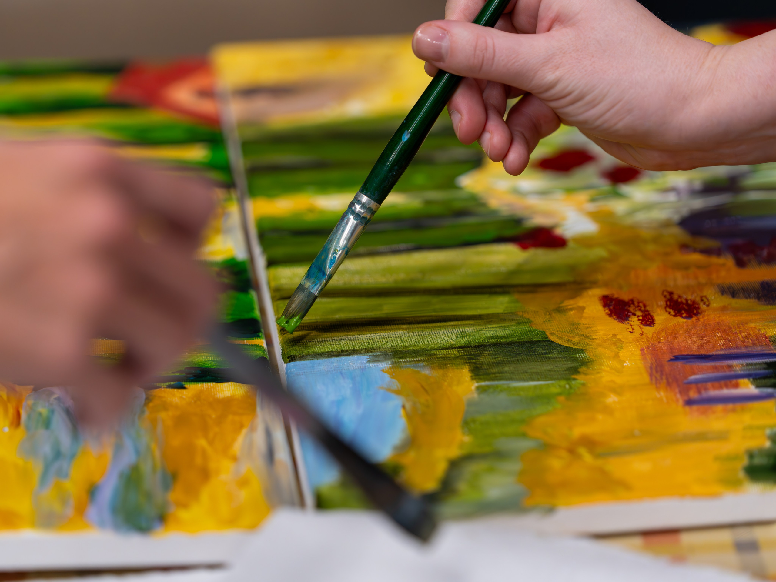 MICE мероприятие — мастер класс по акварели. Репортажный фотограф в Красной Поляне и Сочи Павлюченко Екатерина