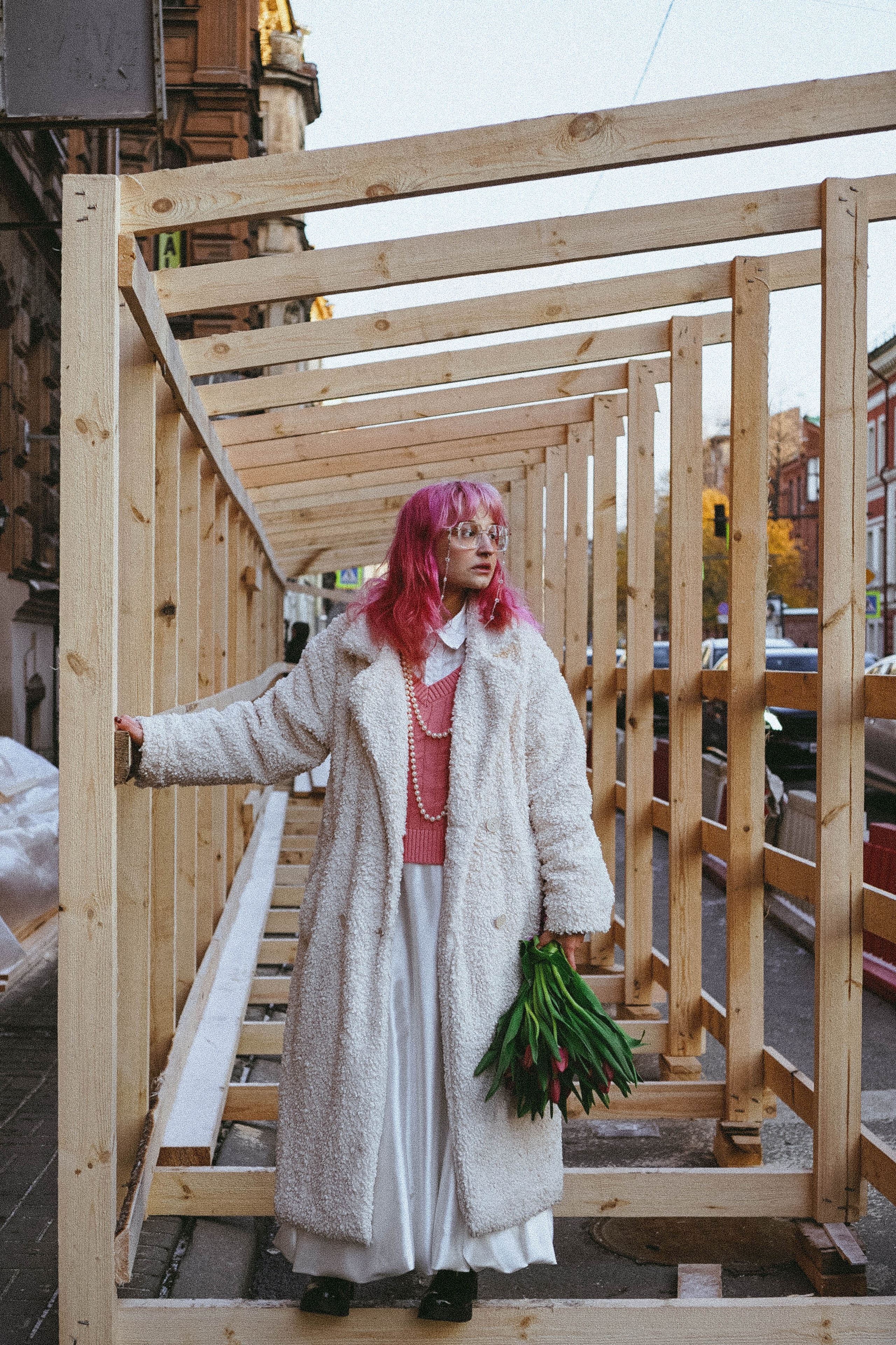 Прогулочная фотосессия с тюльпанами. Профессиональный фотограф, Санкт-Петербург — Виктория Богомолова