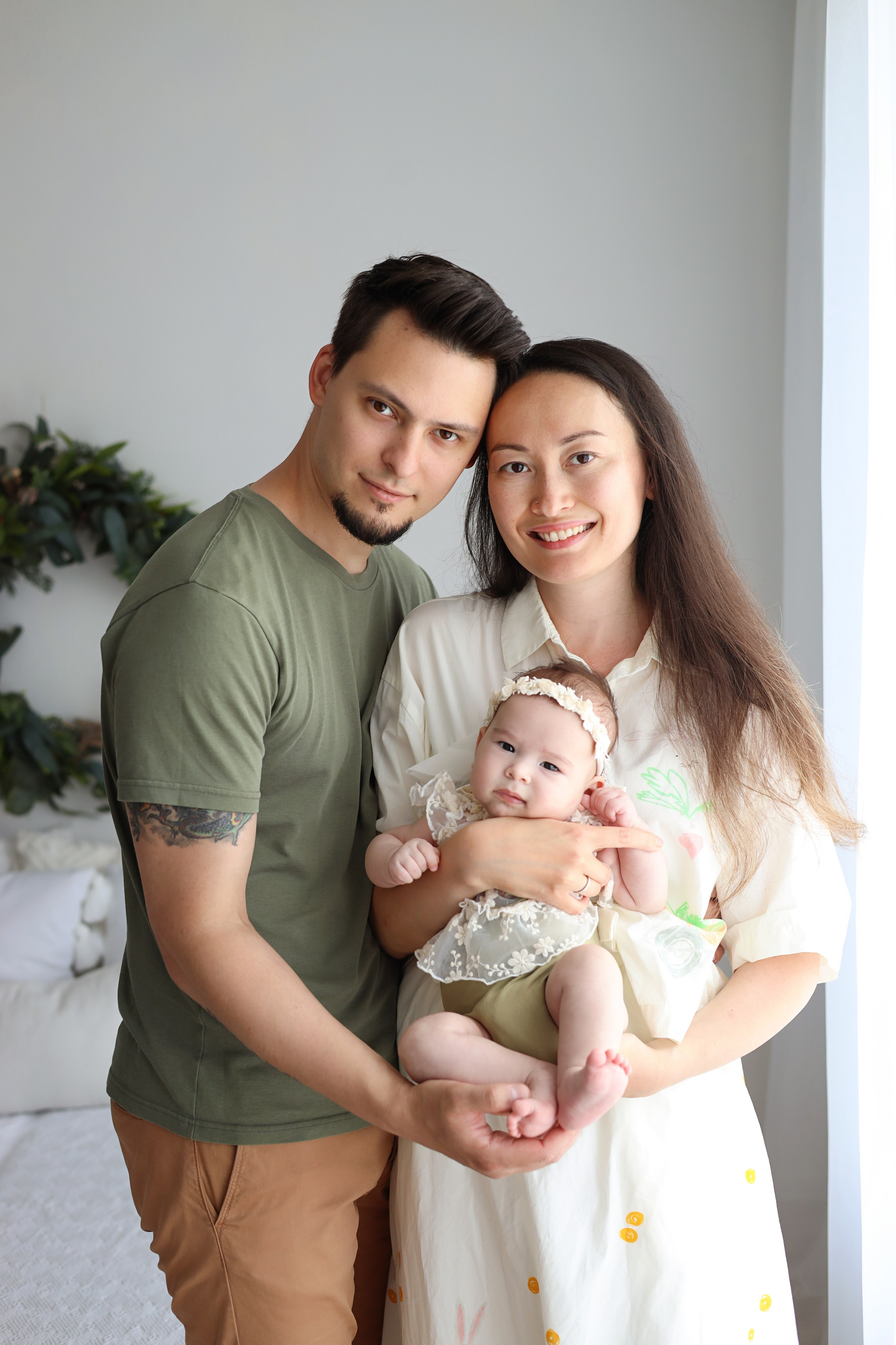 Фотосессия Василисы в студии в Бутово. Фотограф новорожденных Москва. Ньюборн фотограф Москва