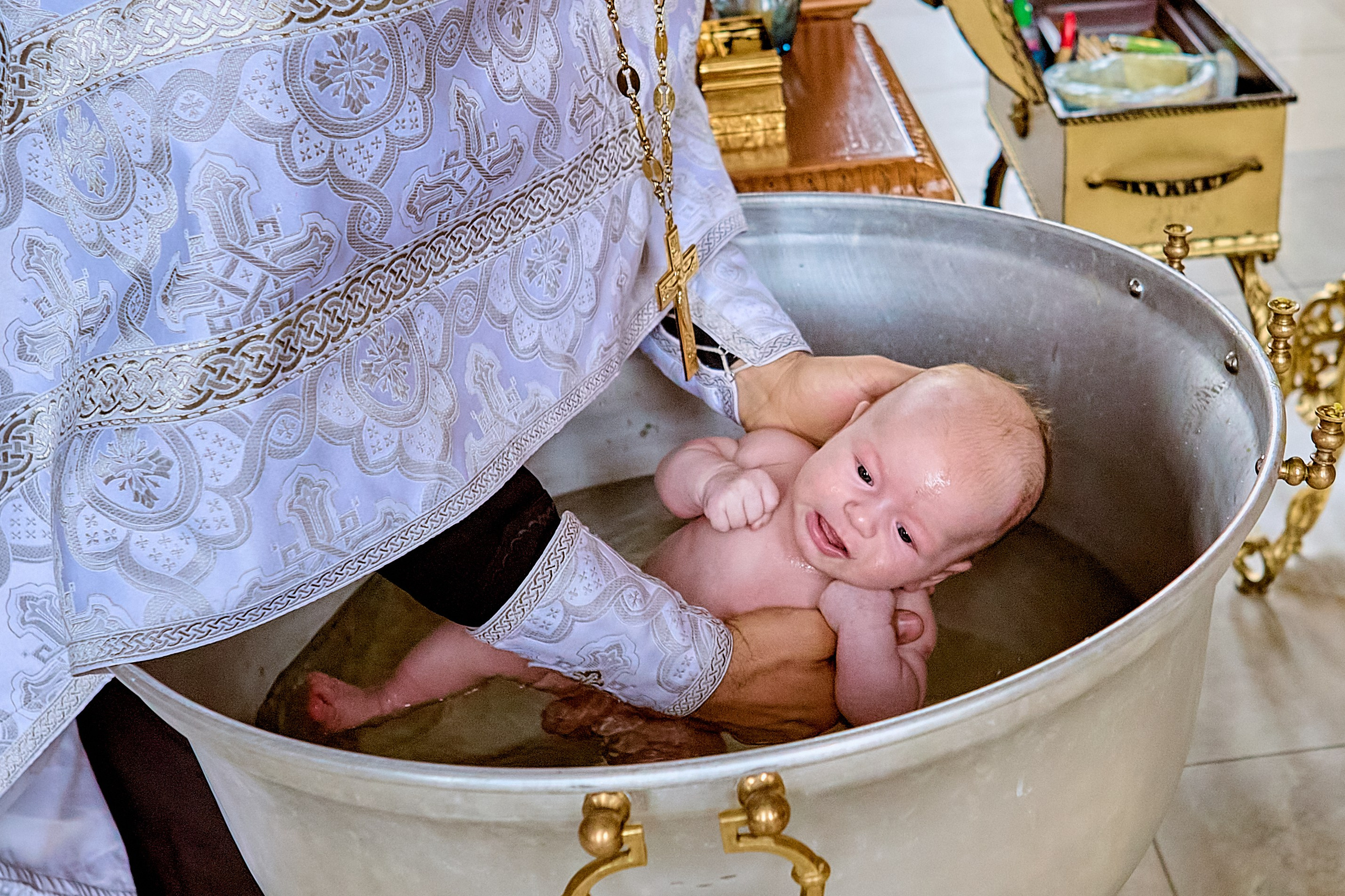 Таинство Крещения младенца Марка