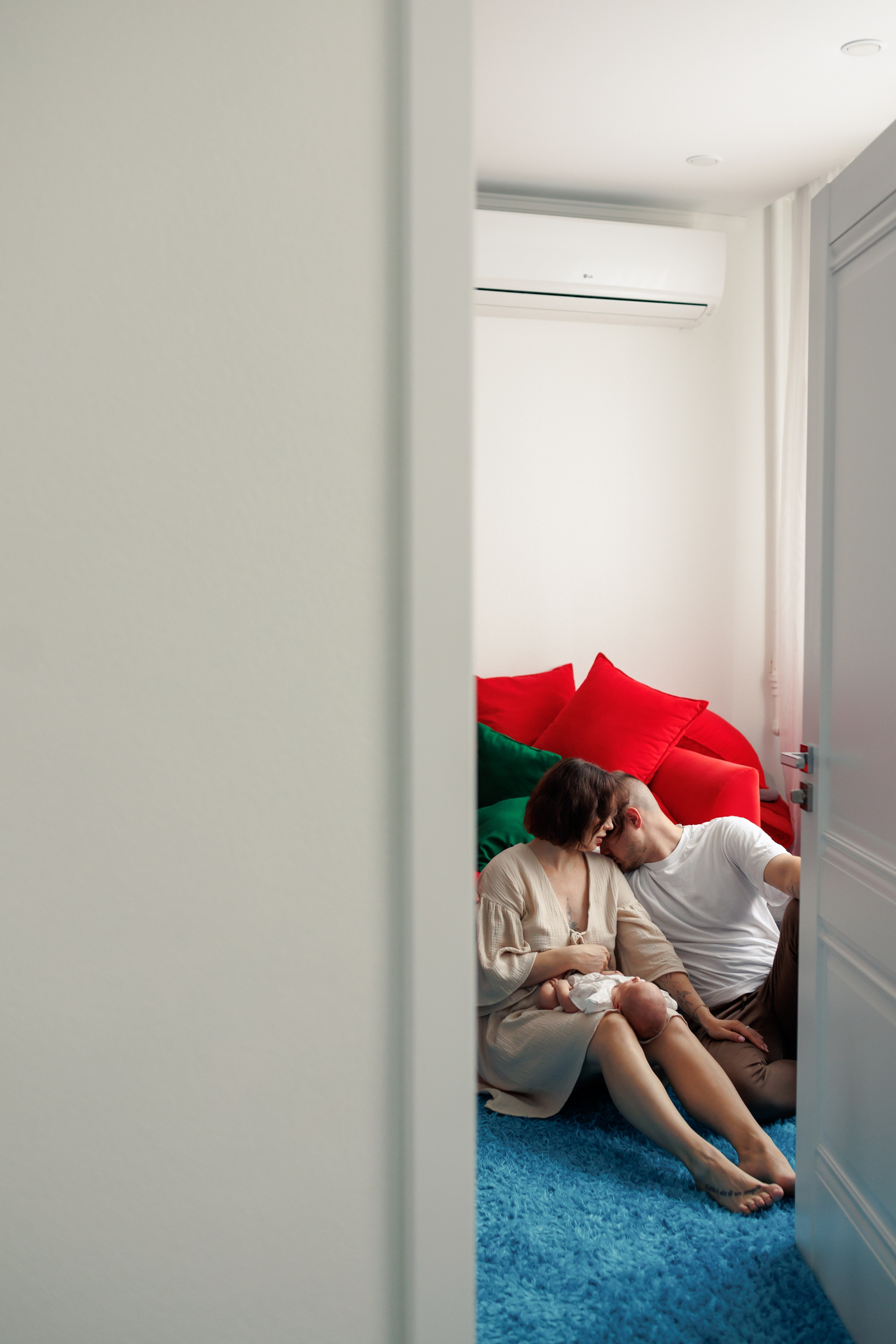 Семейная фотосессия для новорожденного. Фотограф Валерия Горбунова Подольск Бутово Видное Щербинка