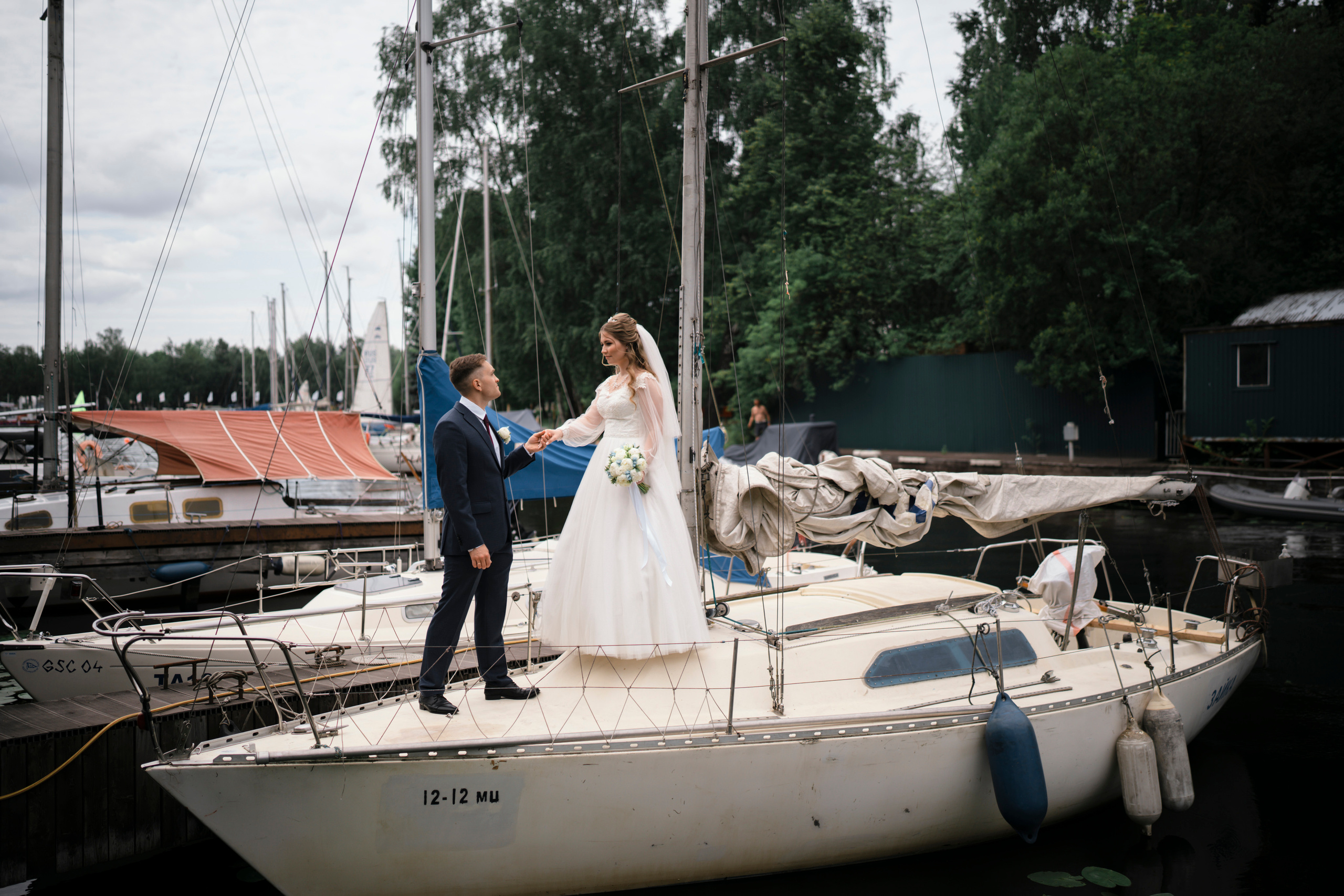 Яхт-клуб Водники. Свадебный фотограф в Москве Кристина Чехова