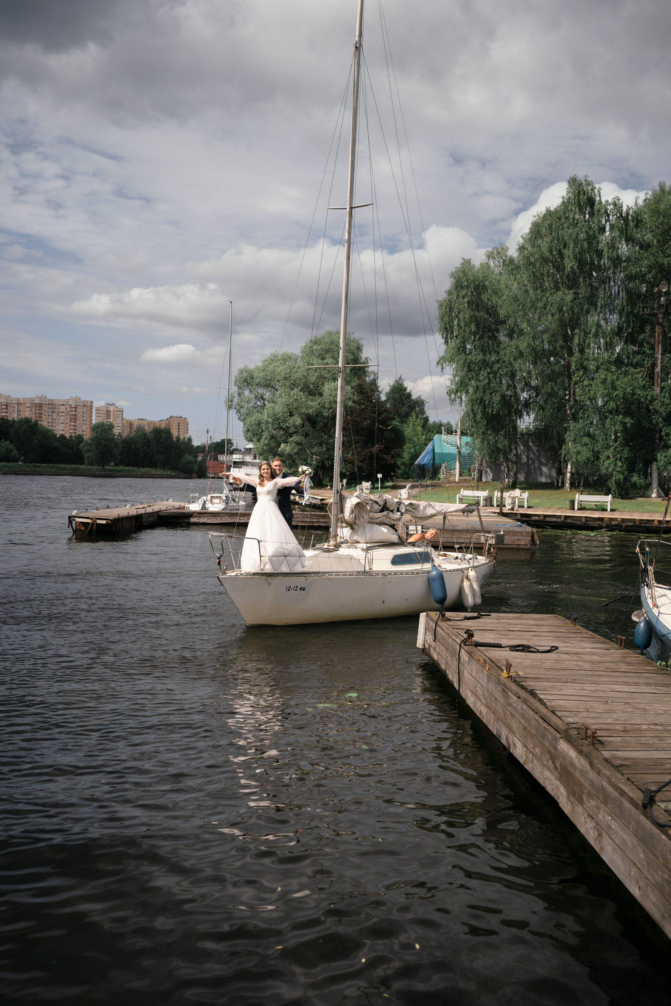 Яхт-клуб Водники. Свадебный фотограф в Москве Кристина Чехова
