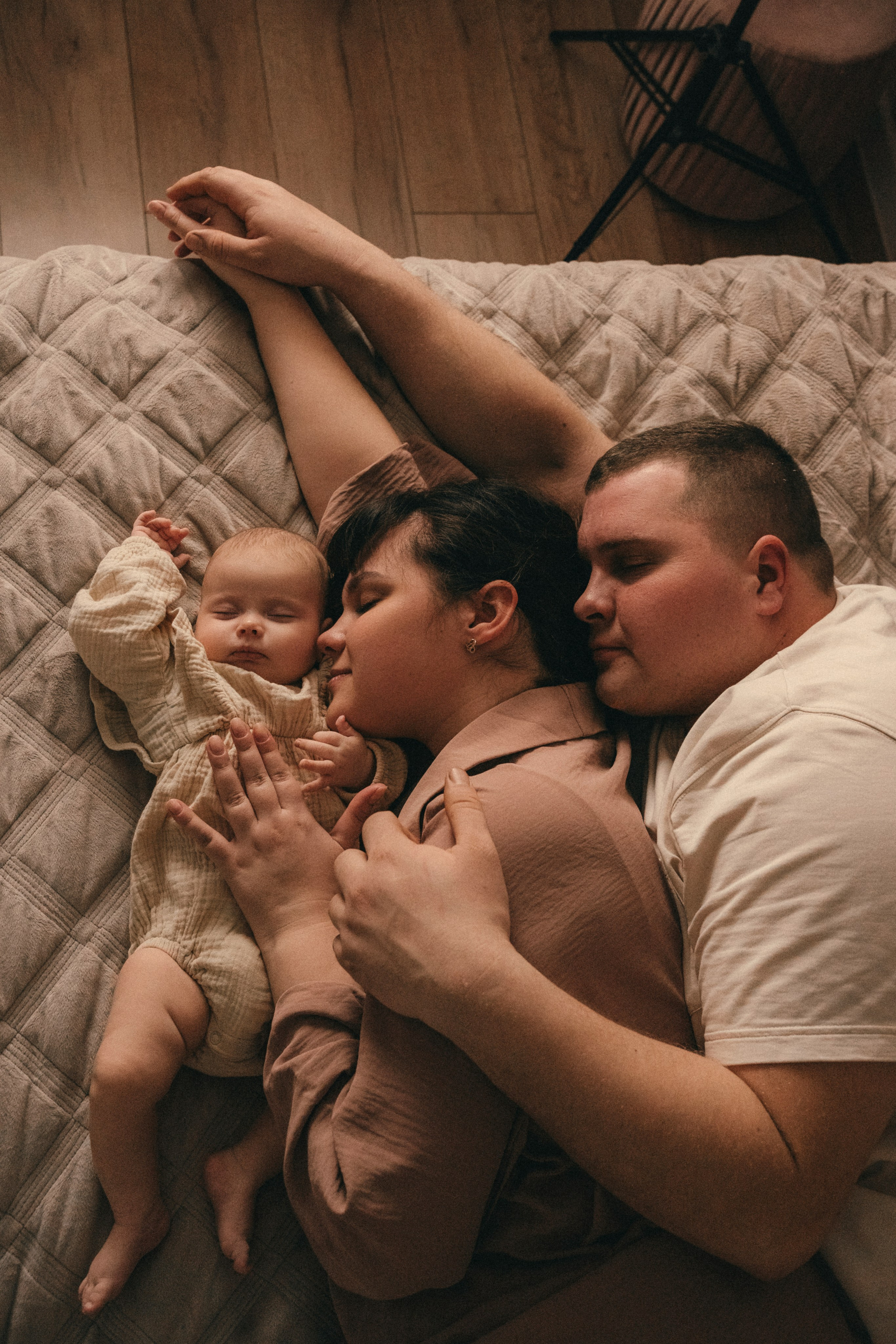Андрей, Настя, Тая. Семейный фотограф • Домашние съемки в Нижнем Новгороде