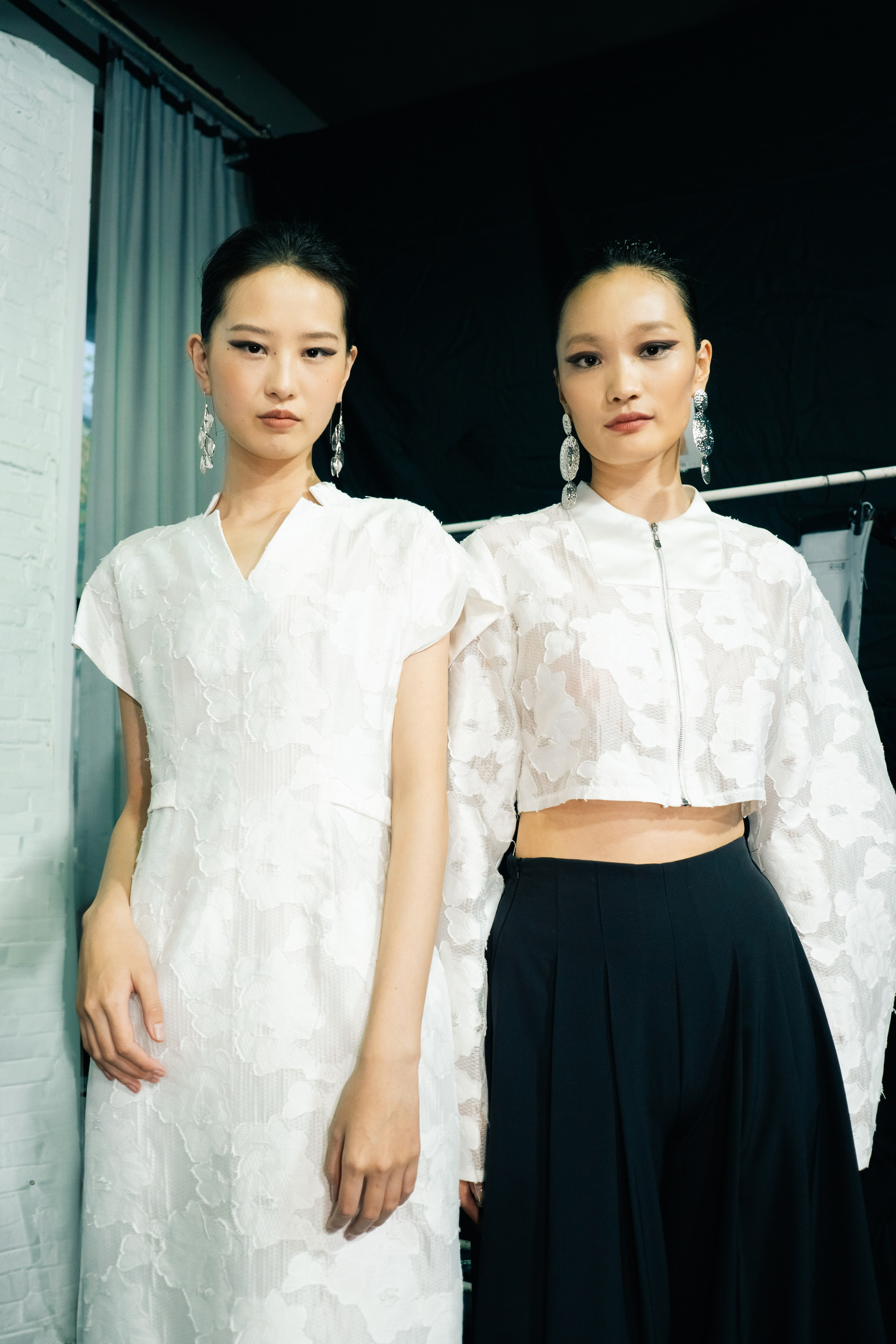 Backstage at Beijing Fashion