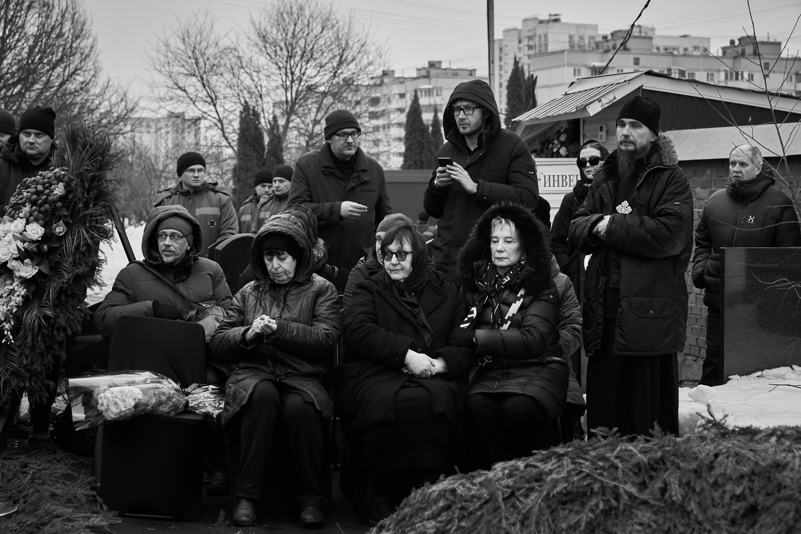 Похороны Алексея Навального. Дзешульская, фотограф