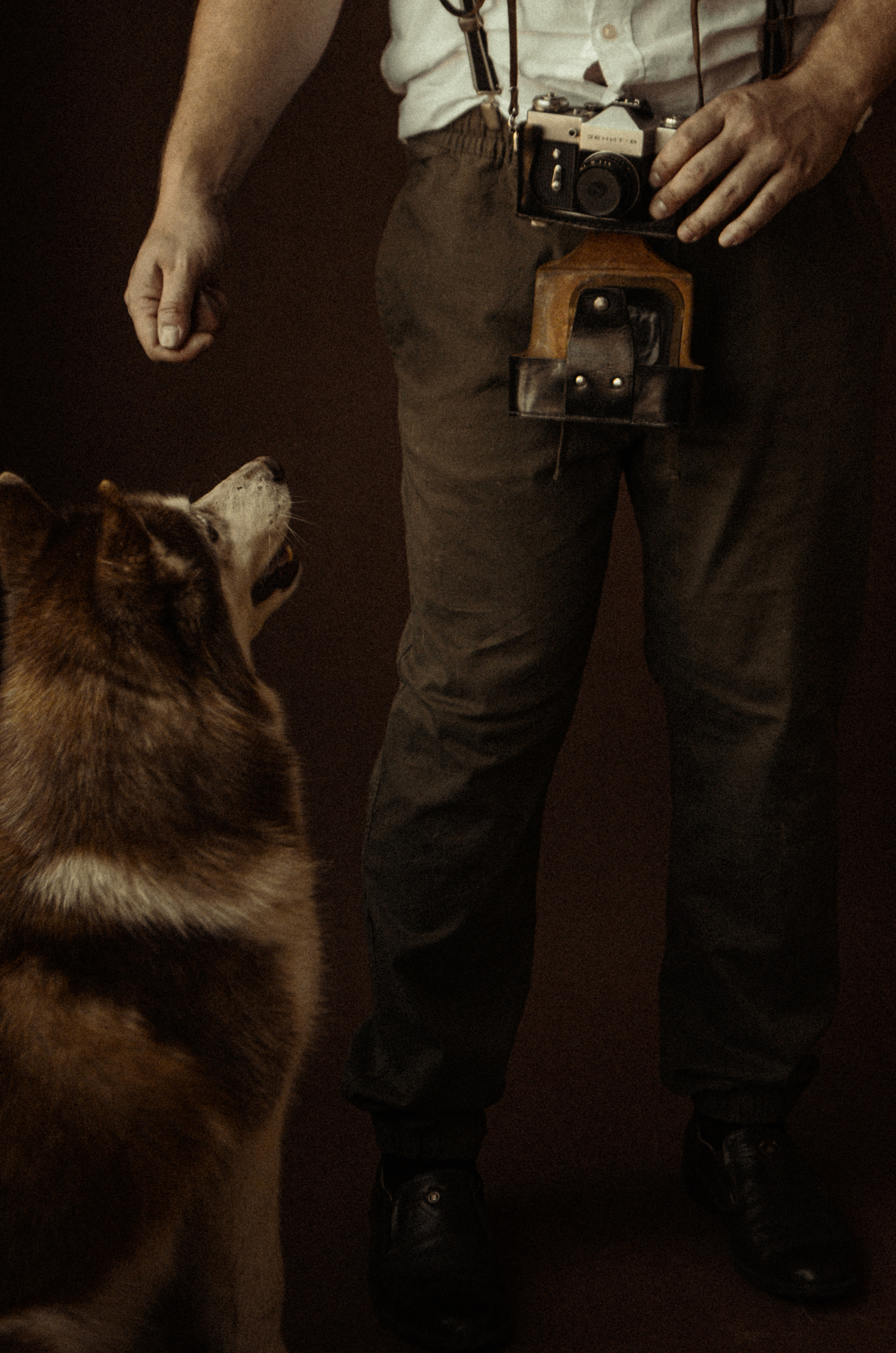 Андрей с пёселями. Алина Стрелкова — фотограф