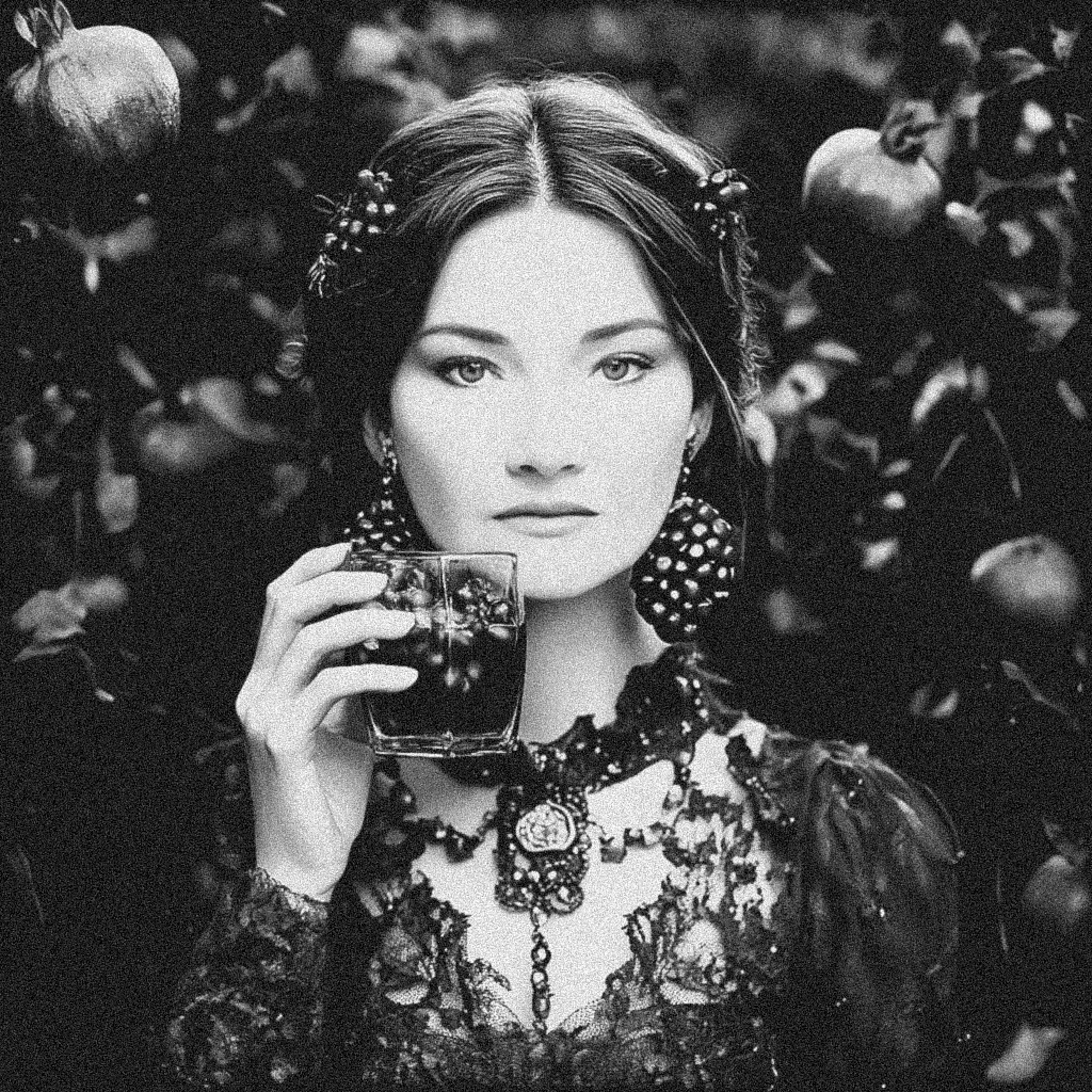 Нейрофотосессия для Ольги. Девушка с гранатом. ФотоХудожник Харитонова Ирина г. Санкт-Петербург