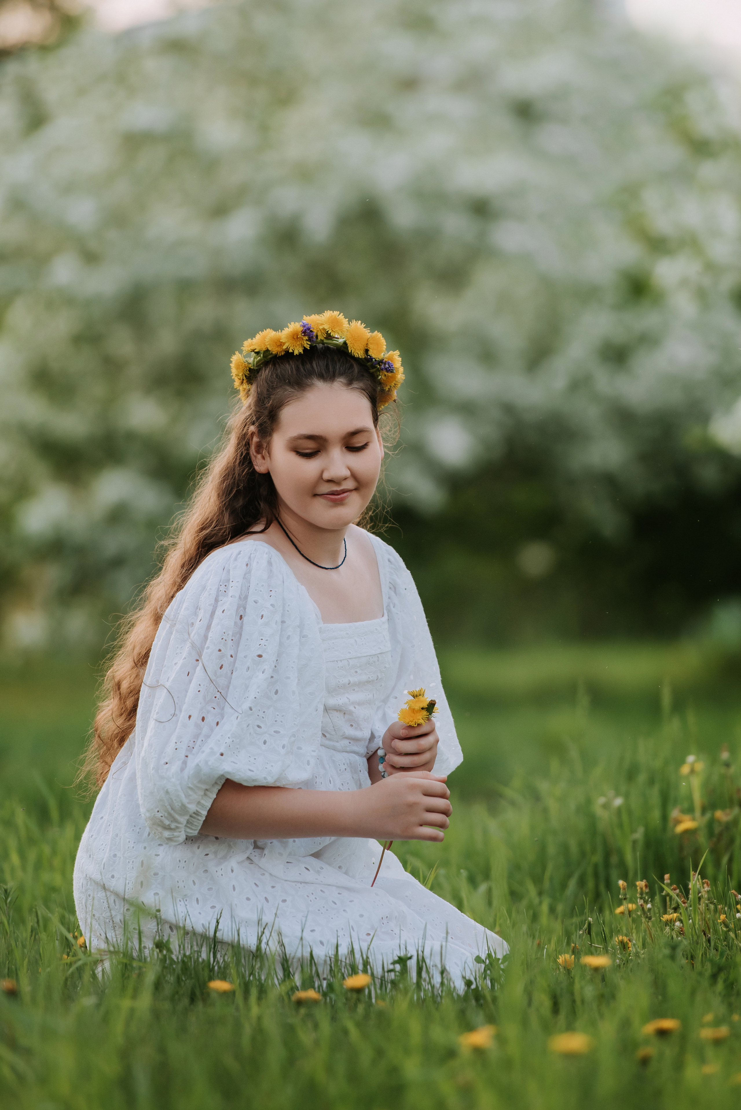 Цветение яблони семья Селезневых. Фотограф Диана Оленина Красноярск / Братск