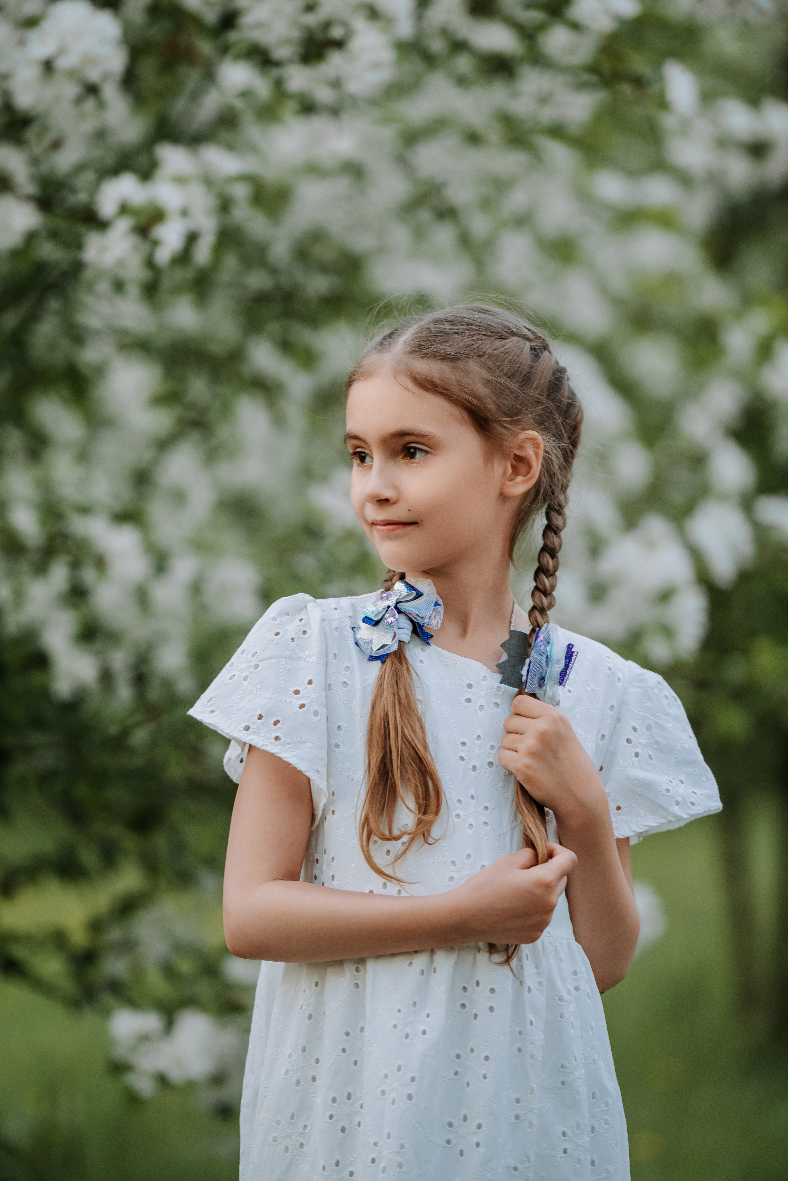 Цветение яблони семья Селезневых. Фотограф Диана Оленина Красноярск / Братск