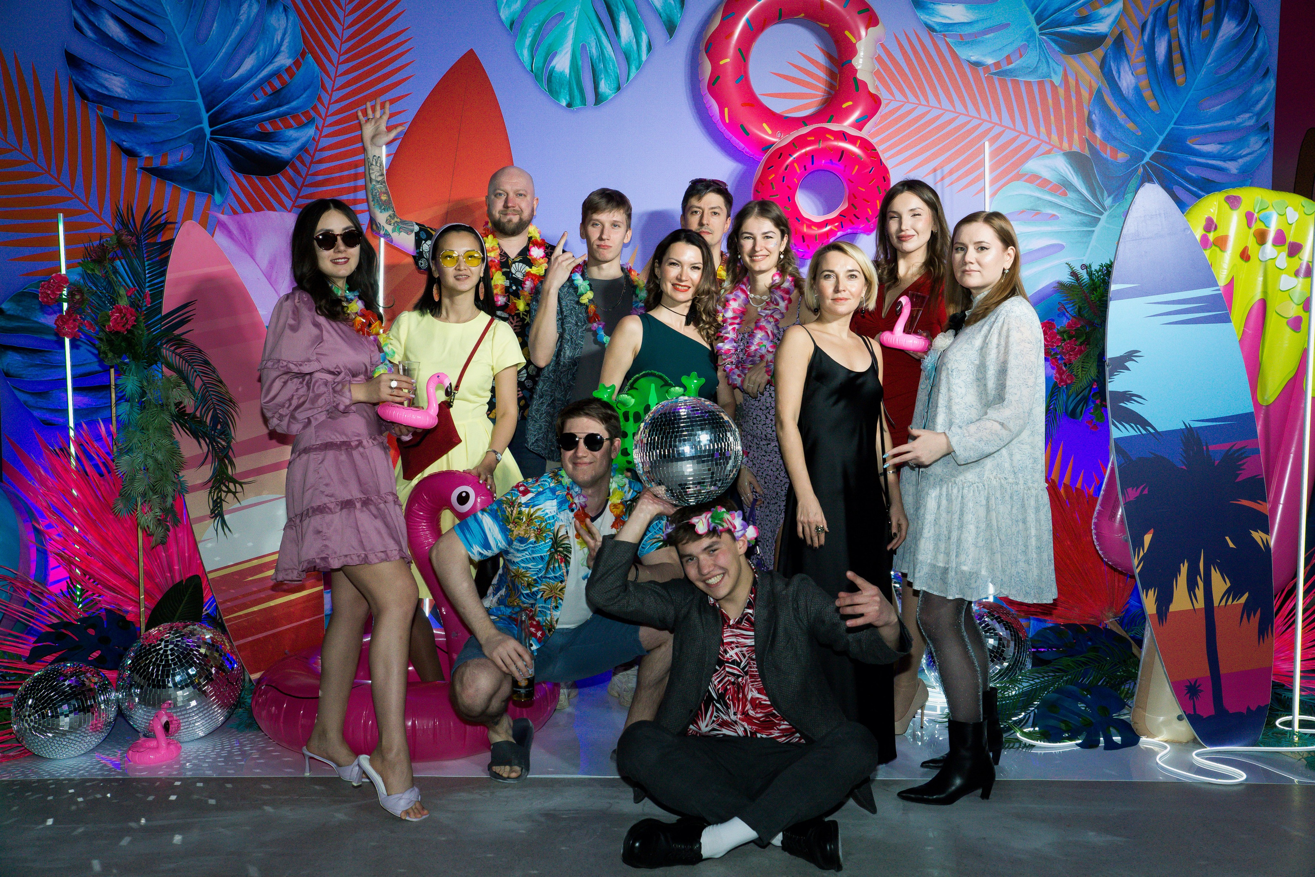 МТС корпоратив Гавайская вечеринка. Фотограф