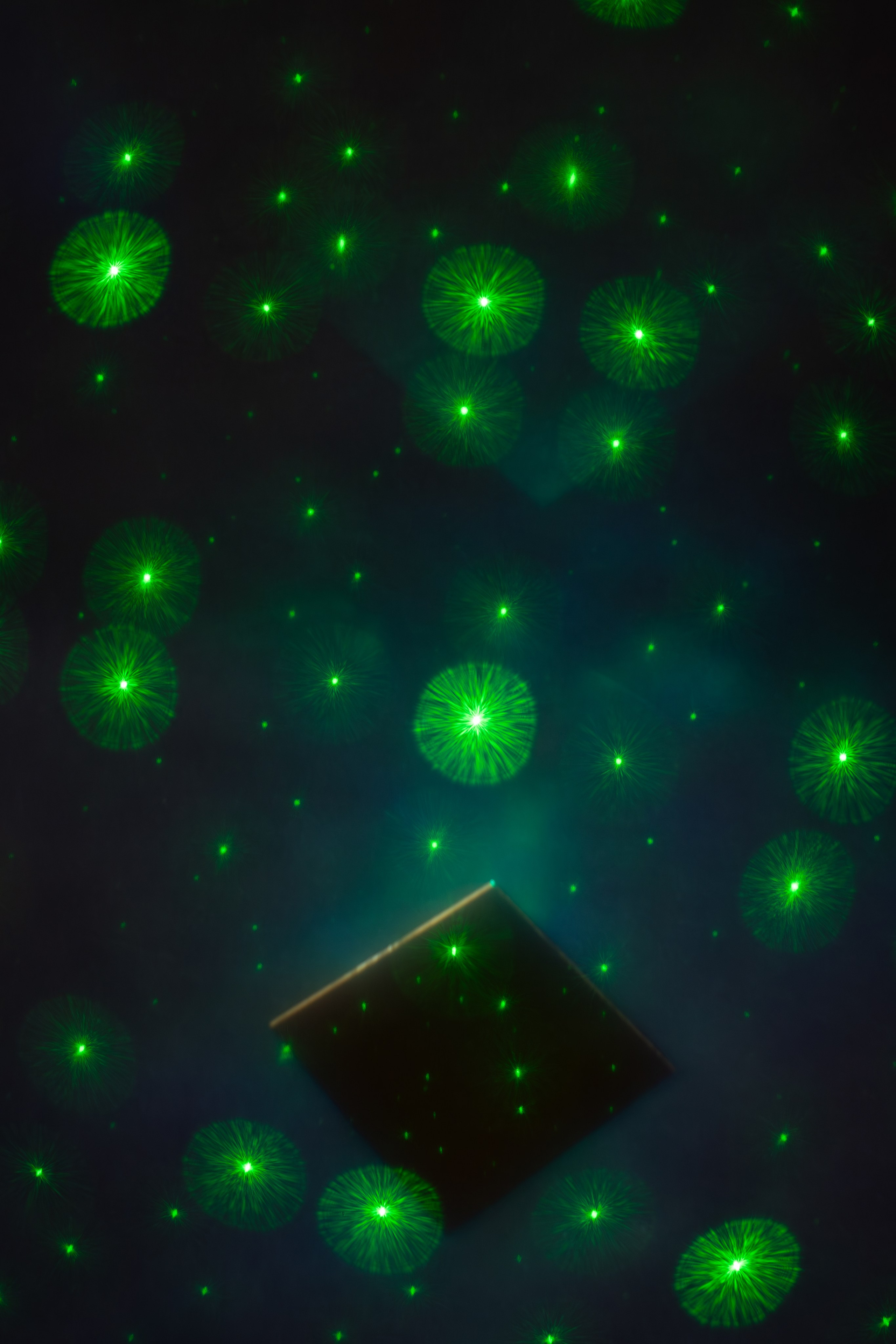 Из серии "Геометрия пустоты", 2026. Холст, стекло, свет.