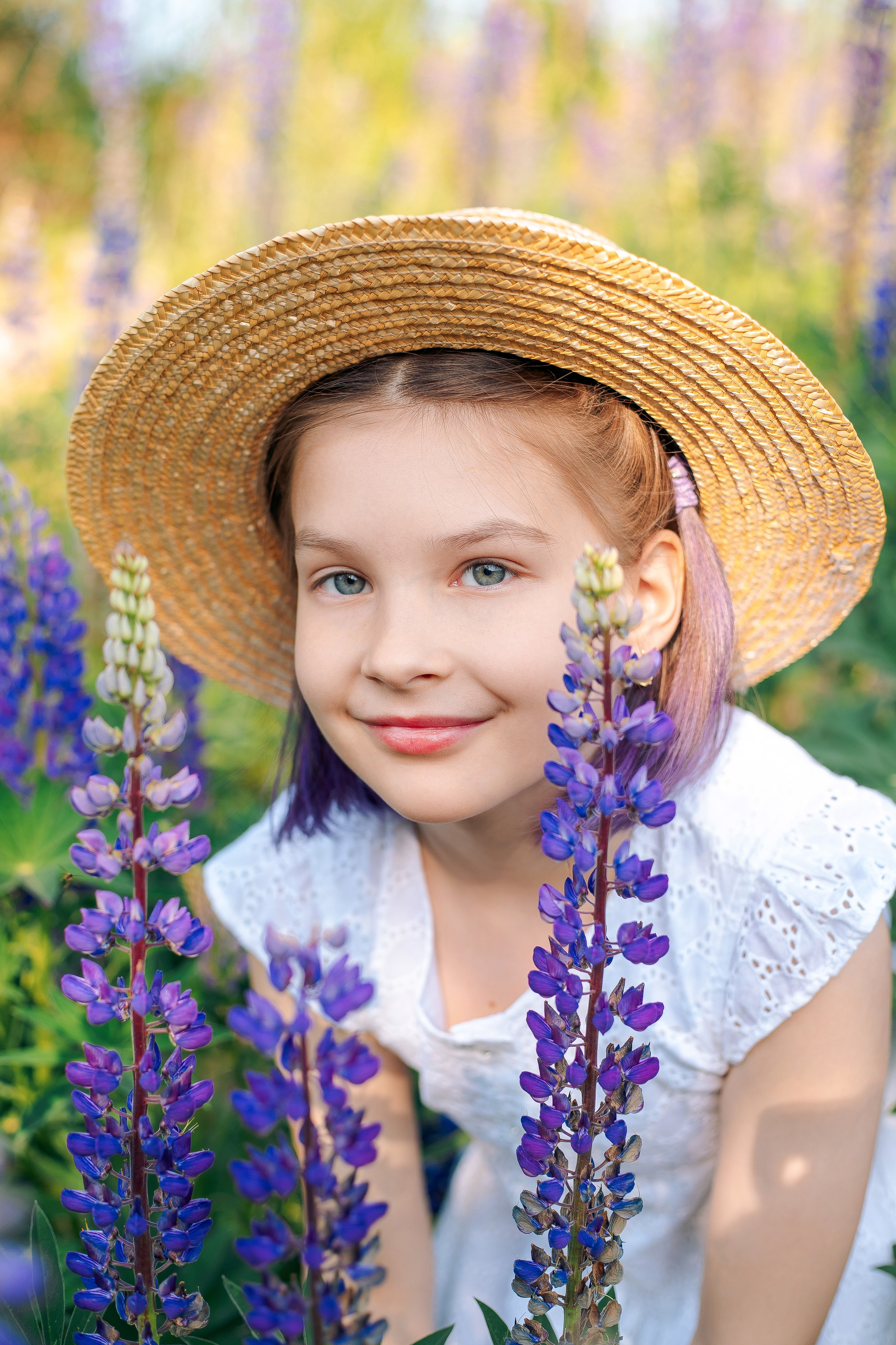 Фотосессия мамы и дочки в люпинах. Фотограф в Санкт-Петербурге, Анна Скворцова