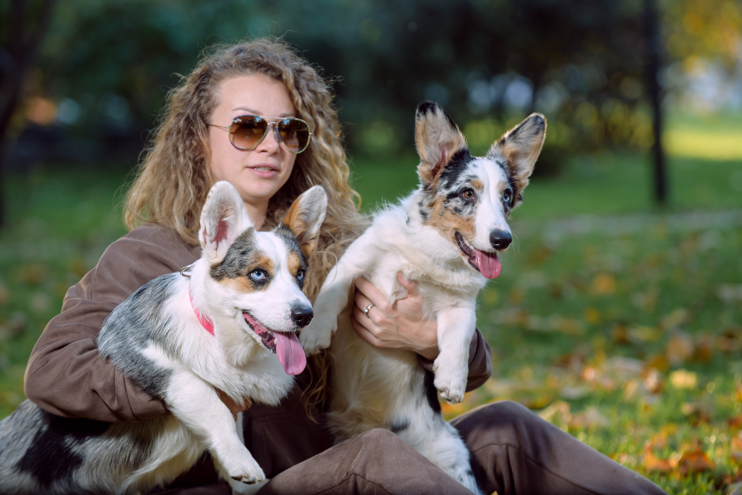 Оля и Ваня с собаками. Фотограф в Ростове-на-Дону Маркер Елена