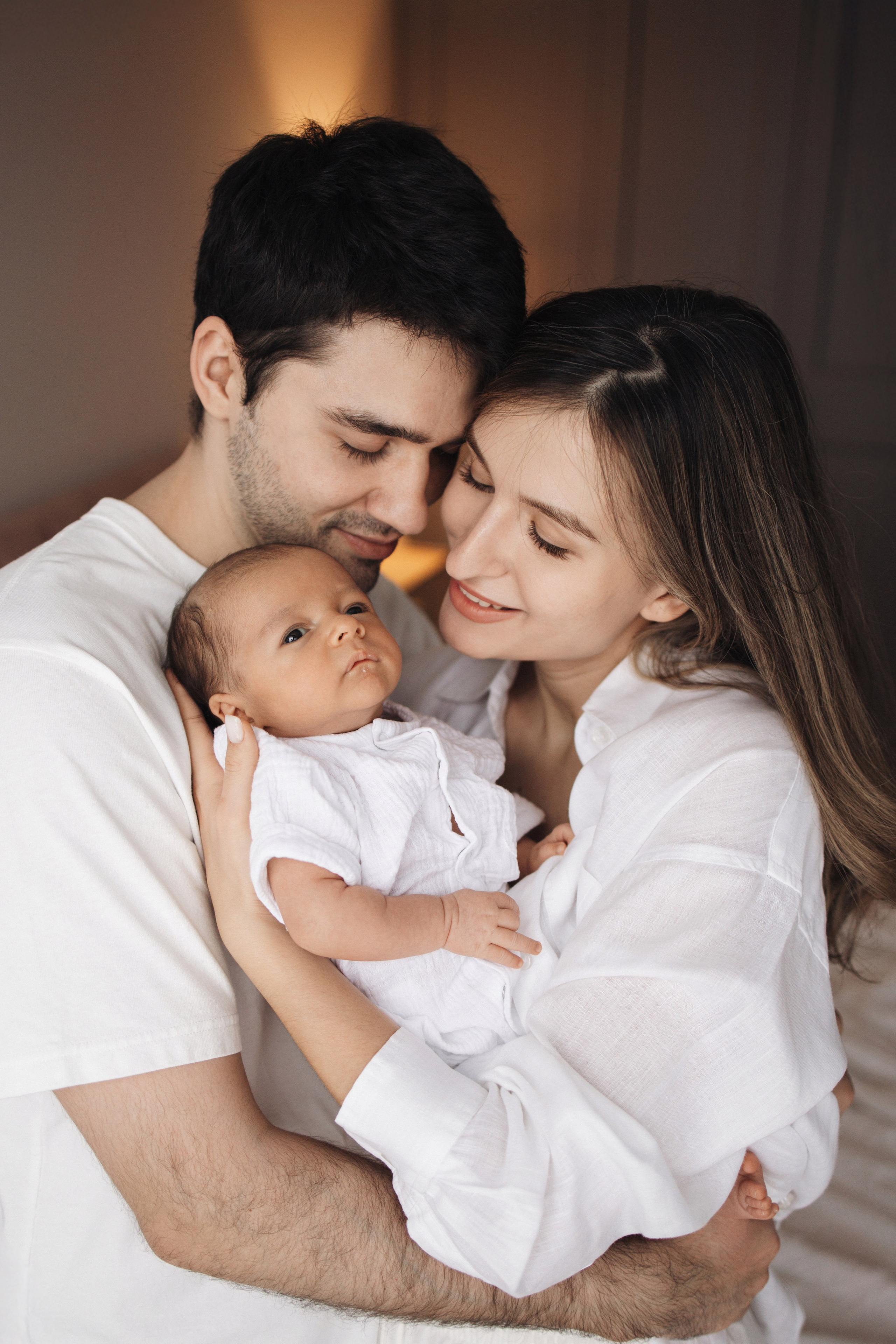 Диана, Рустам, Дамир, домашняя newborn. Семейный фотограф в Москве Марина Петра