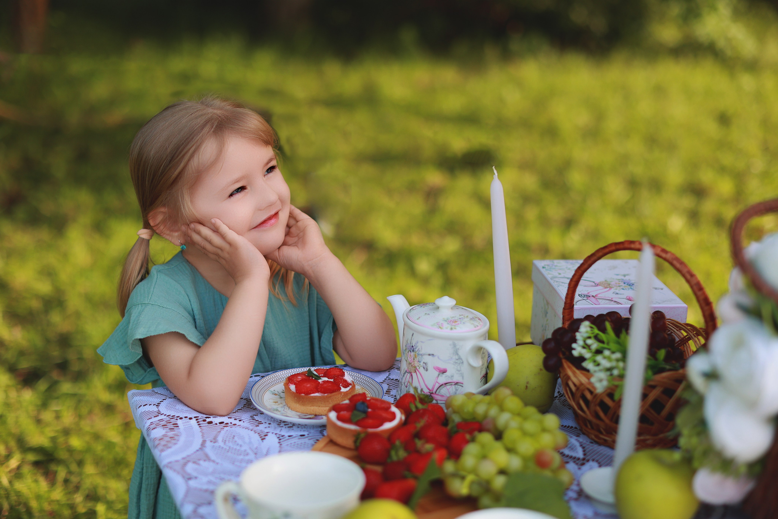 Чаепитие в парке. Детский семейный фотограф Краснодар