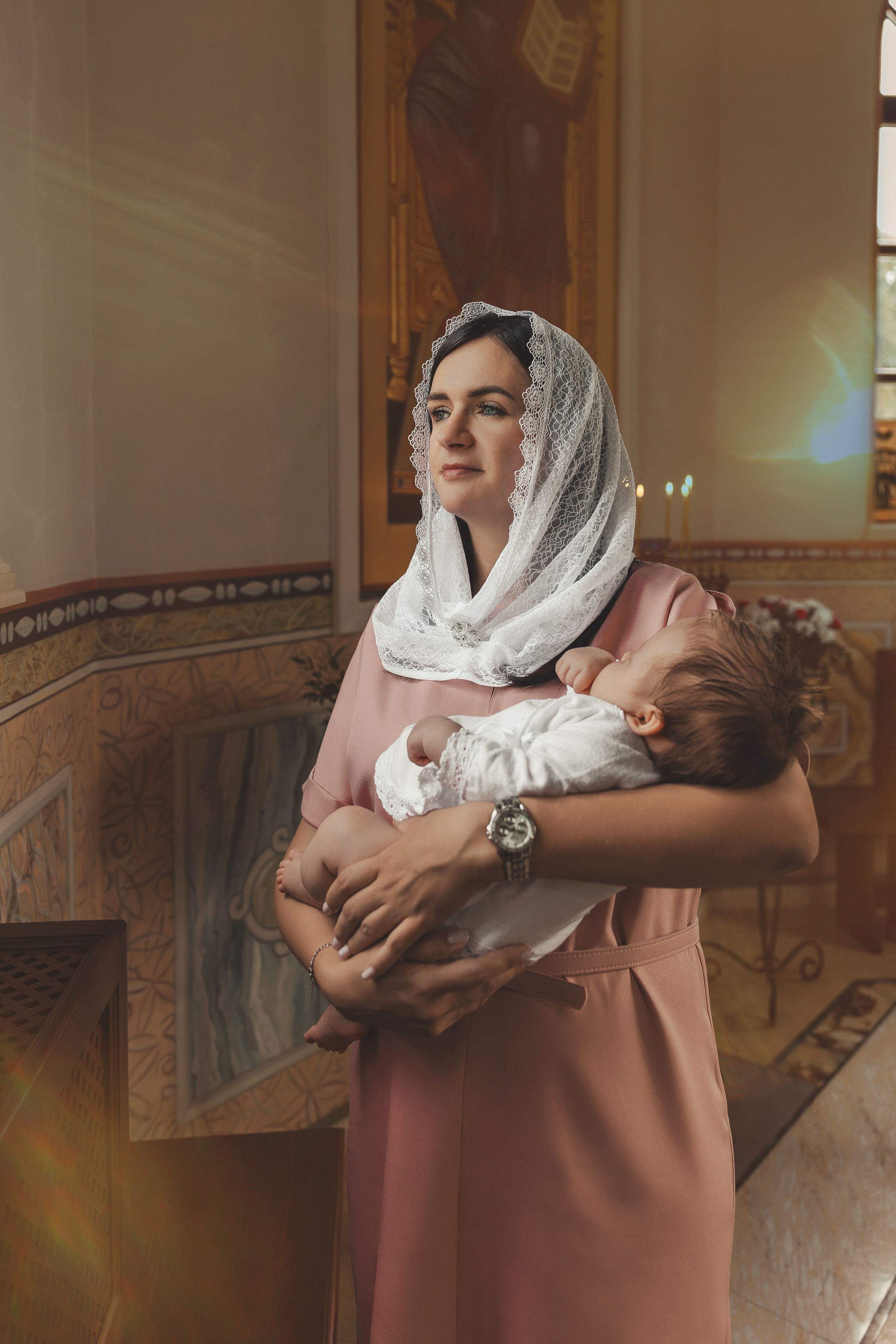 Репортажная съемка Крещения в Москве и области. Семейный и женский фотограф в Москве Надежда Воробьева