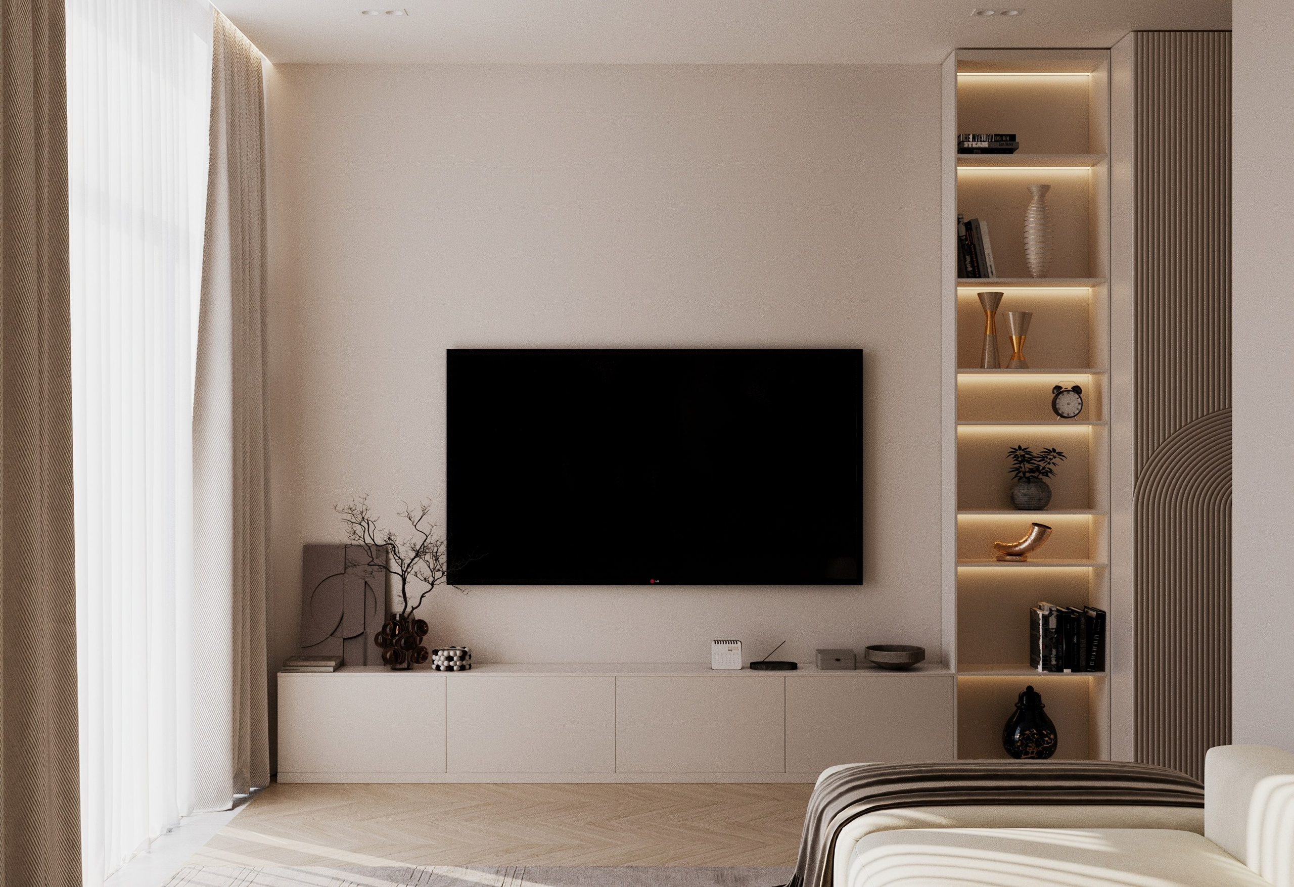 Roza Rossa гостевая спальня. Визуализатор Векшина Елена