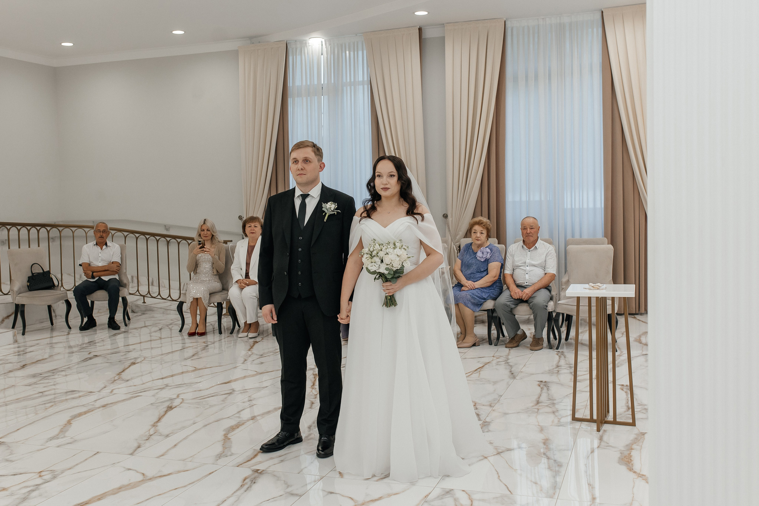 Регистрация брака в Шипиловском Дворце бракосочетания. Свадебный фотограф в Москве Дарья Олендарёва