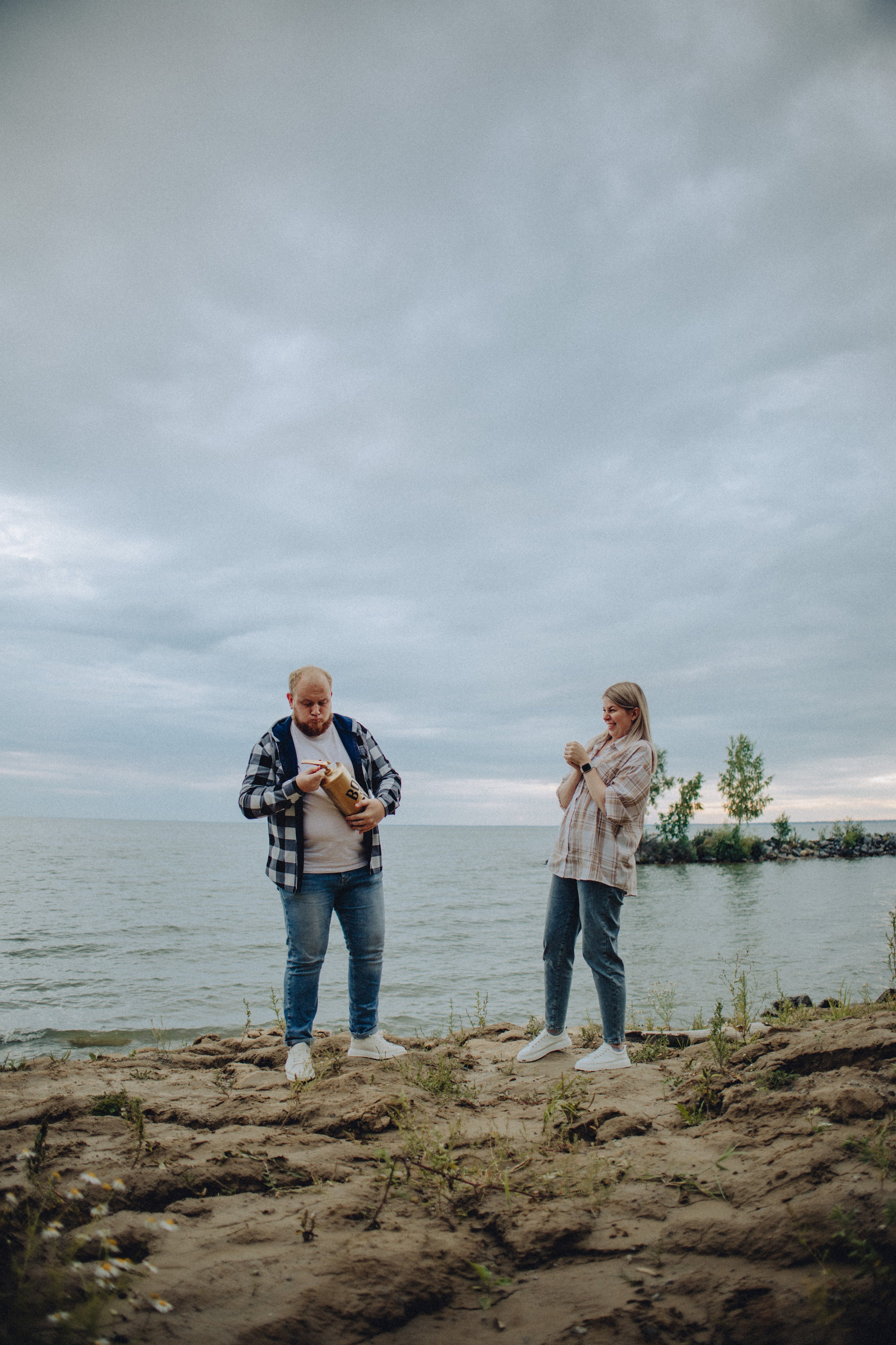 Для Ники | гендер-пати на берегу 🩷💙. Портретный фотограф в Новосибирске
