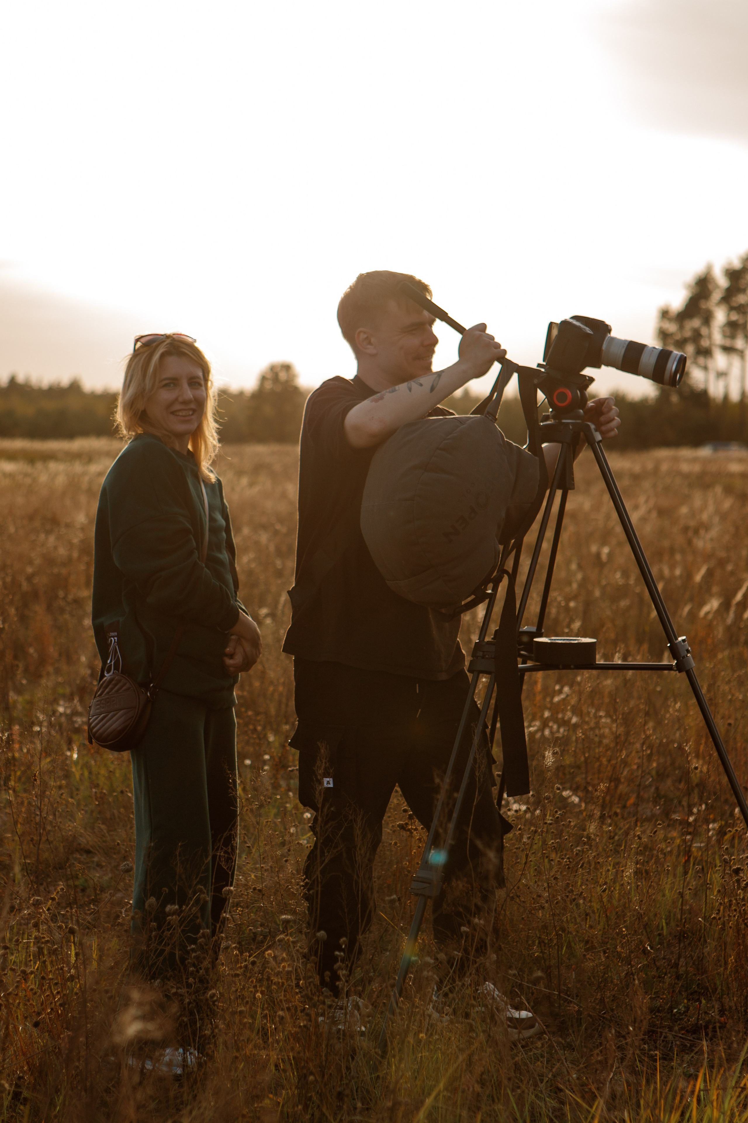 Backstage. Съемка клипа в поле. Фотограф Анастасия Кулешова