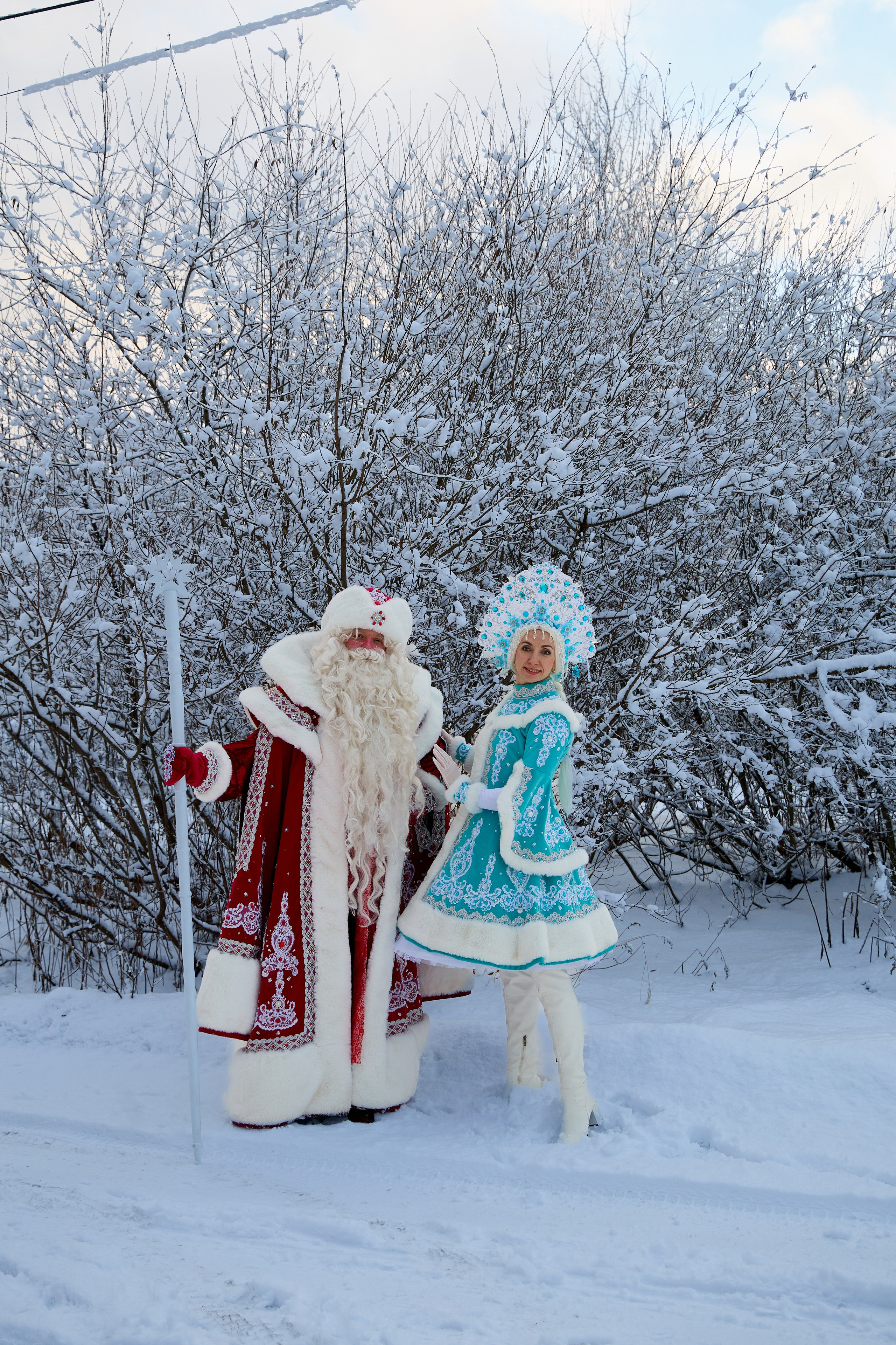 Дед Мороз и Снегурочка. Свадебный фотограф Москва и Московская область Борисов Сергей