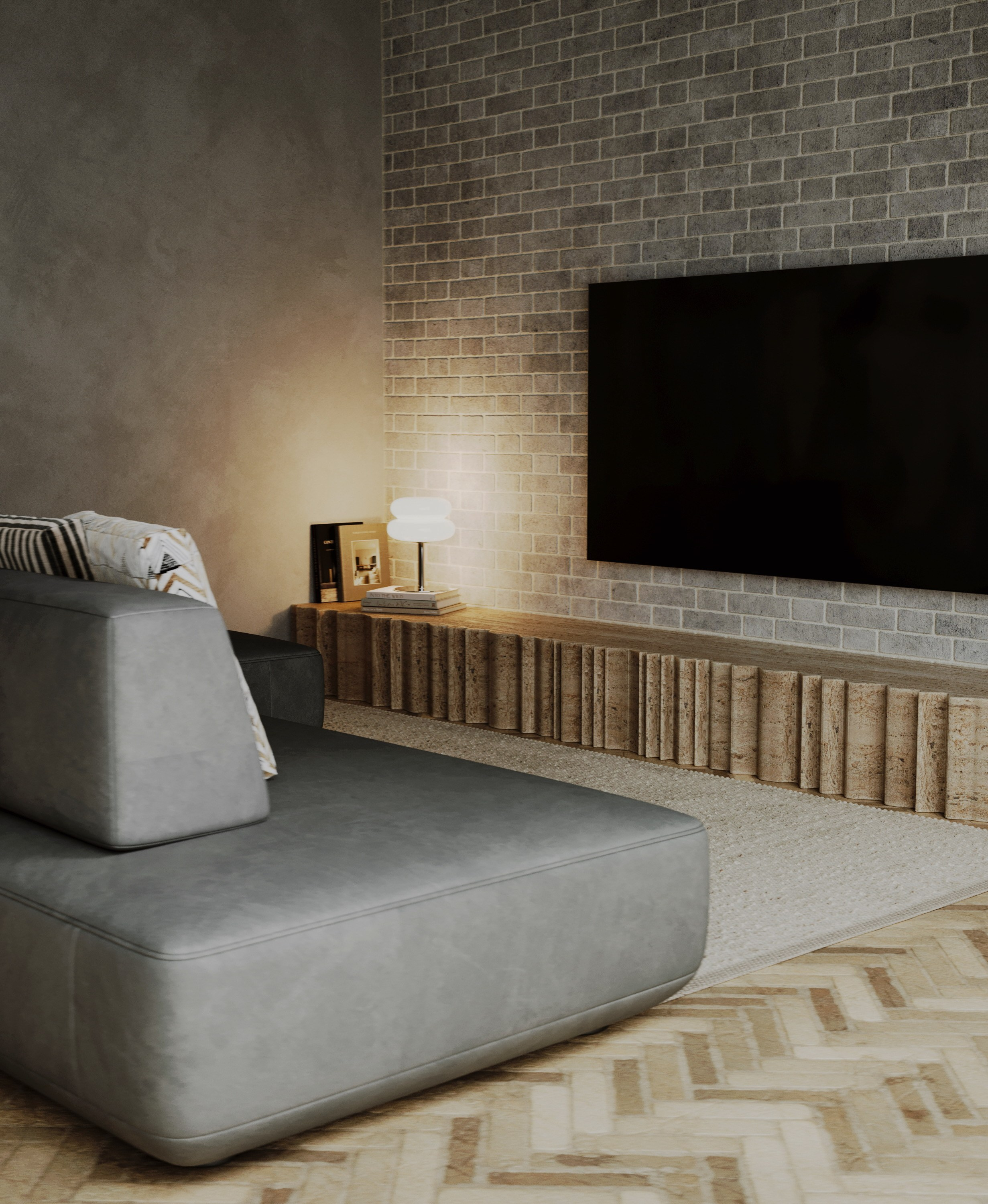 Усадьба банная. 3D визуализация дизайна интерьера. 3D interior design visualizer