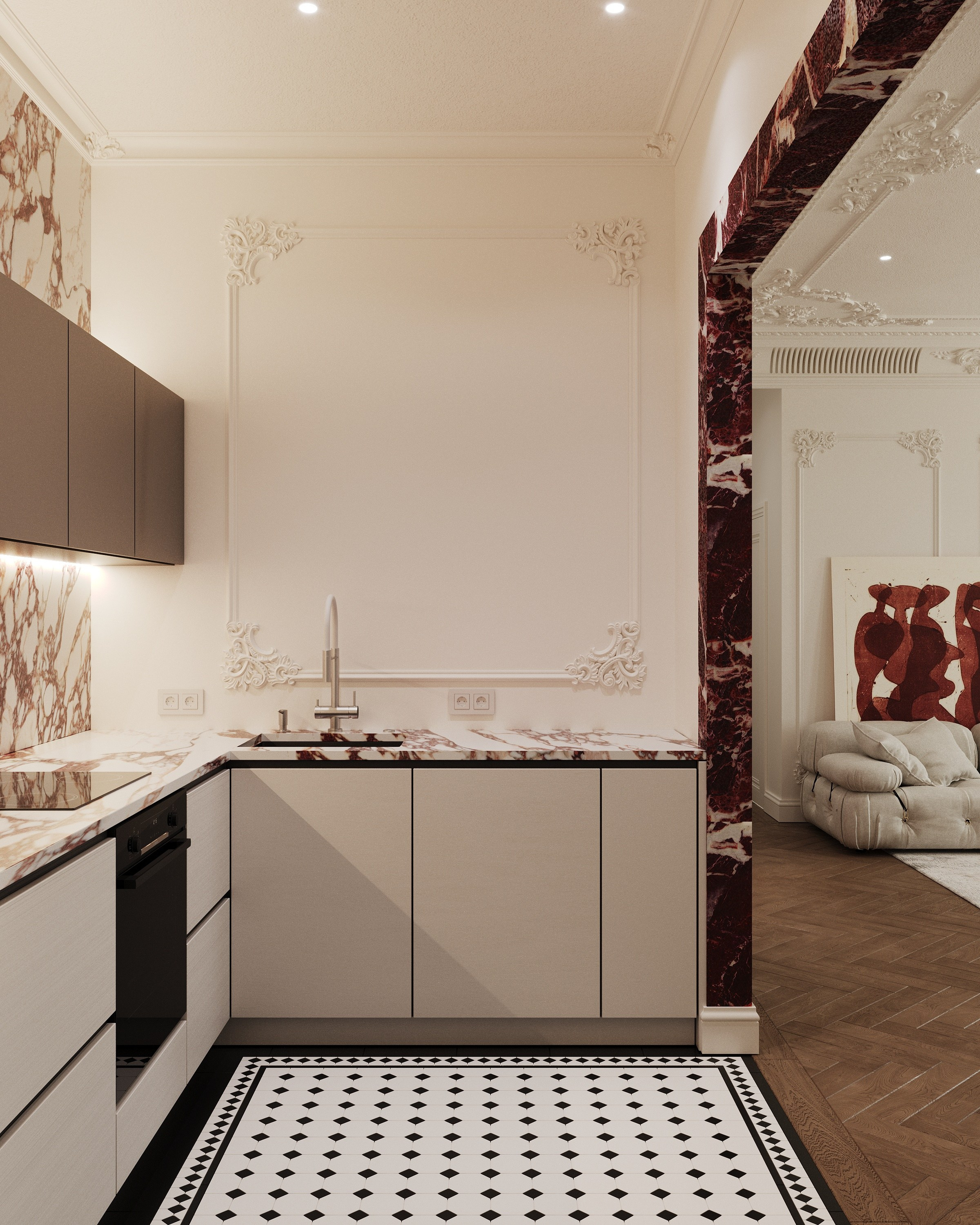 ЖК Легенда Московский/ Санкт-Петербург/ 77кв м. Ксения Барабаш дизайнер интерьера в Санкт-Петербурге