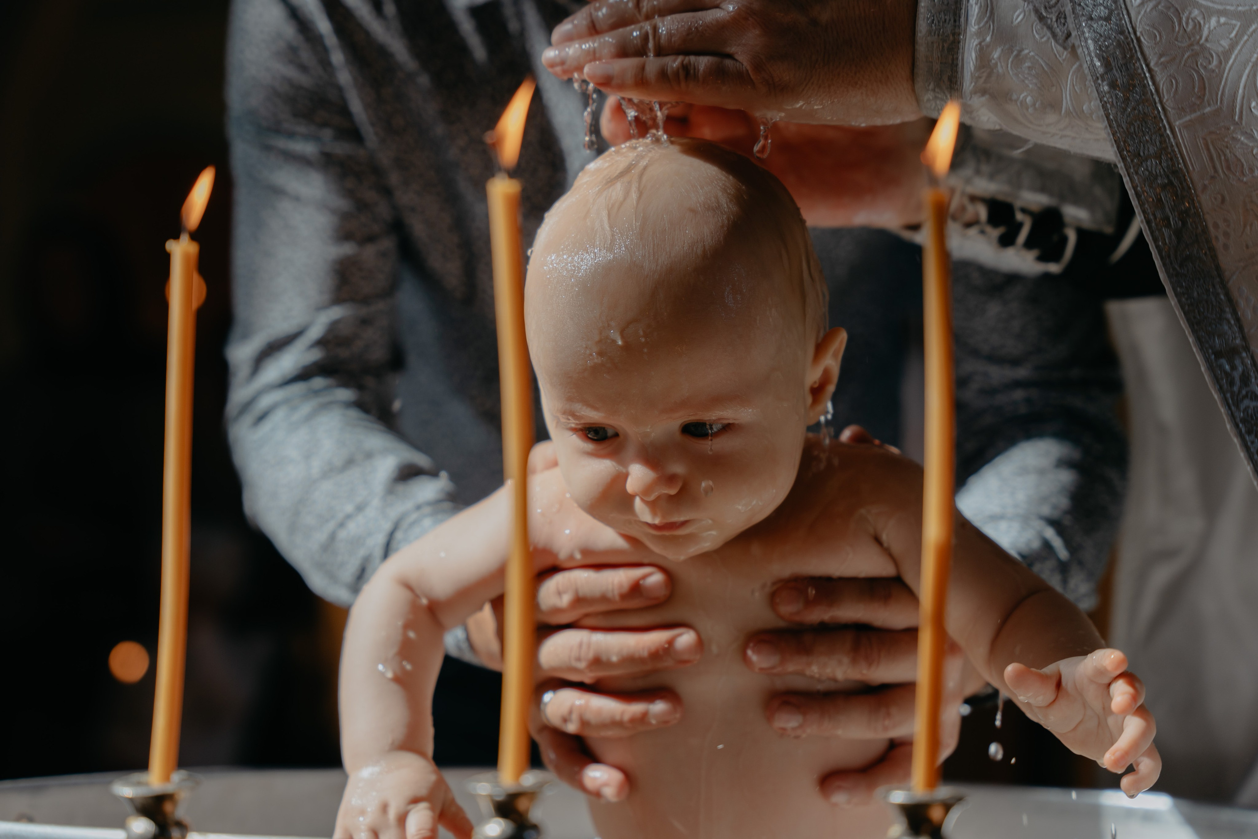 Таинство крещения в Трифоновом Монастыре